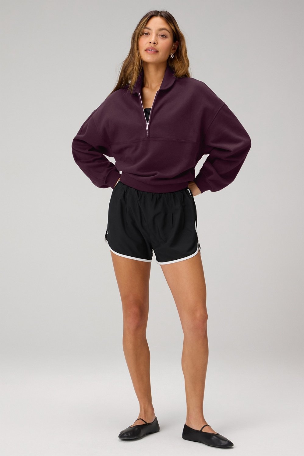 Fabletics Cozy Fleece Relaxed Half Zip