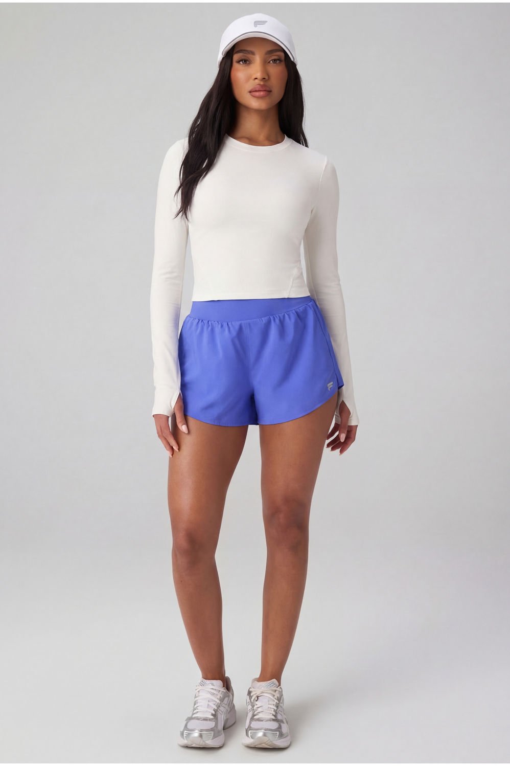 Fabletics Feather Tech+ Cropped Long-Sleeve Top