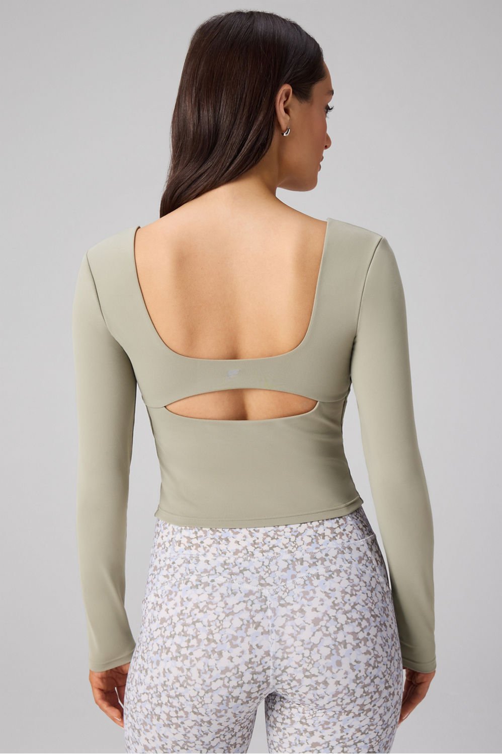 Fabletics PureLuxe Long-Sleeve Built-In Bra Top