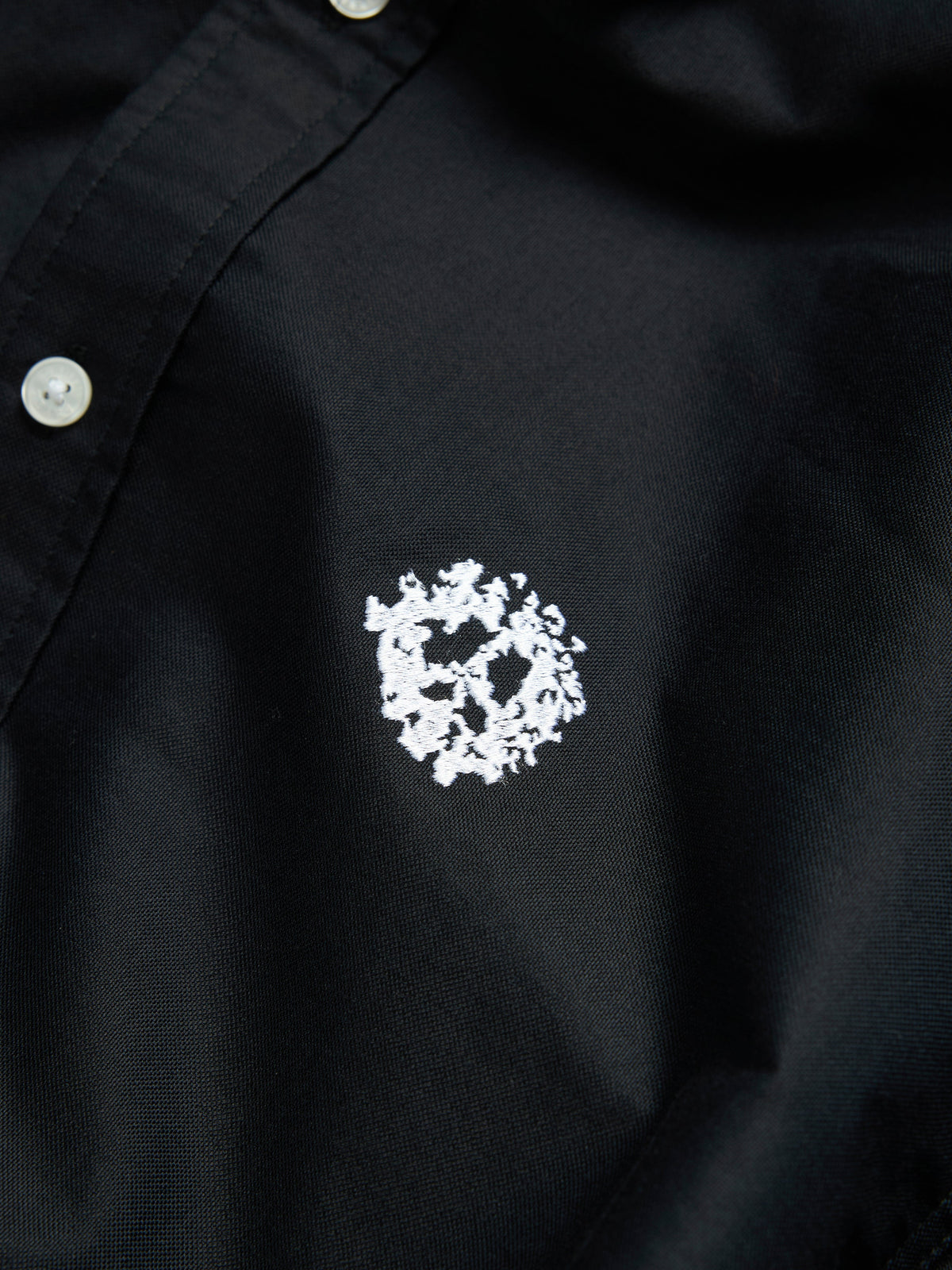 Denim Tears Peace Wreath Oxford Shirt Black