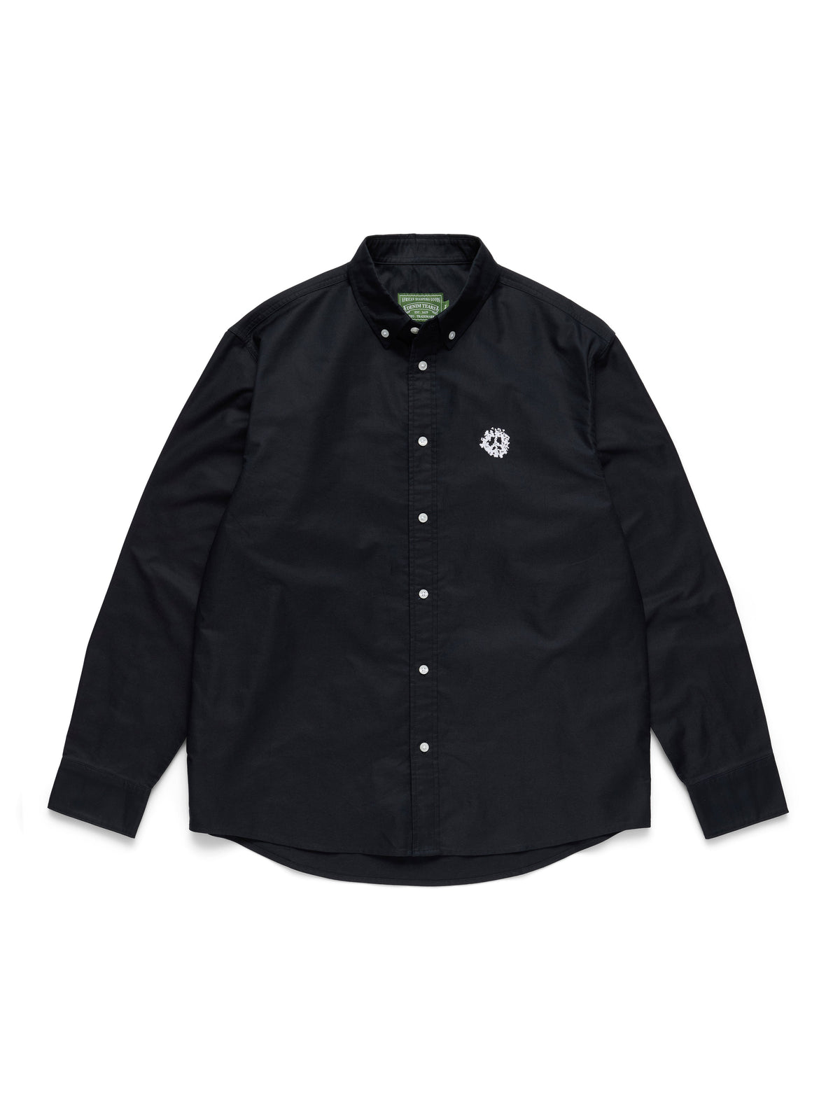 Denim Tears Peace Wreath Oxford Shirt Black