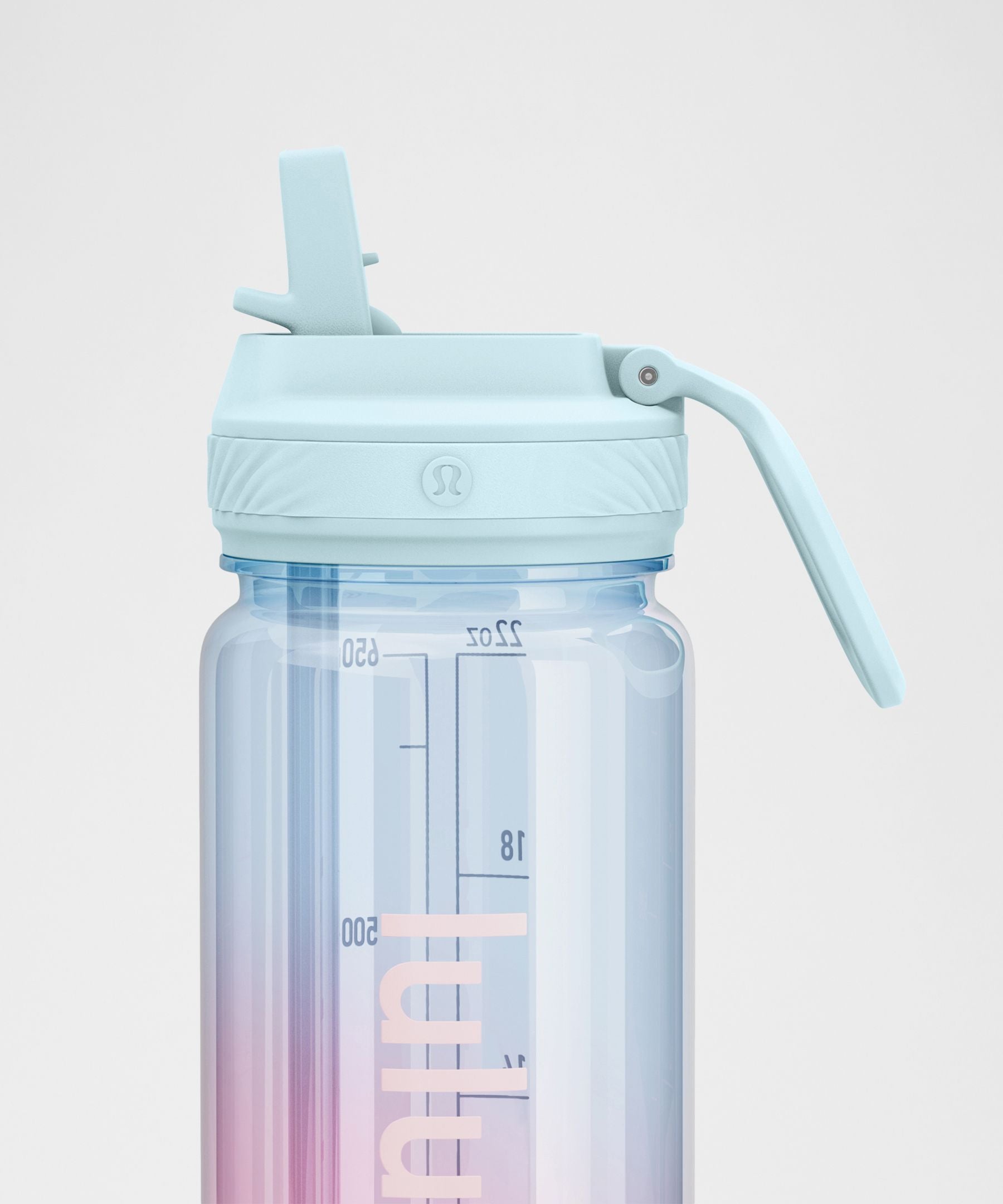 Lululemon Back to Life Clear Bottle 24oz *Straw Lid