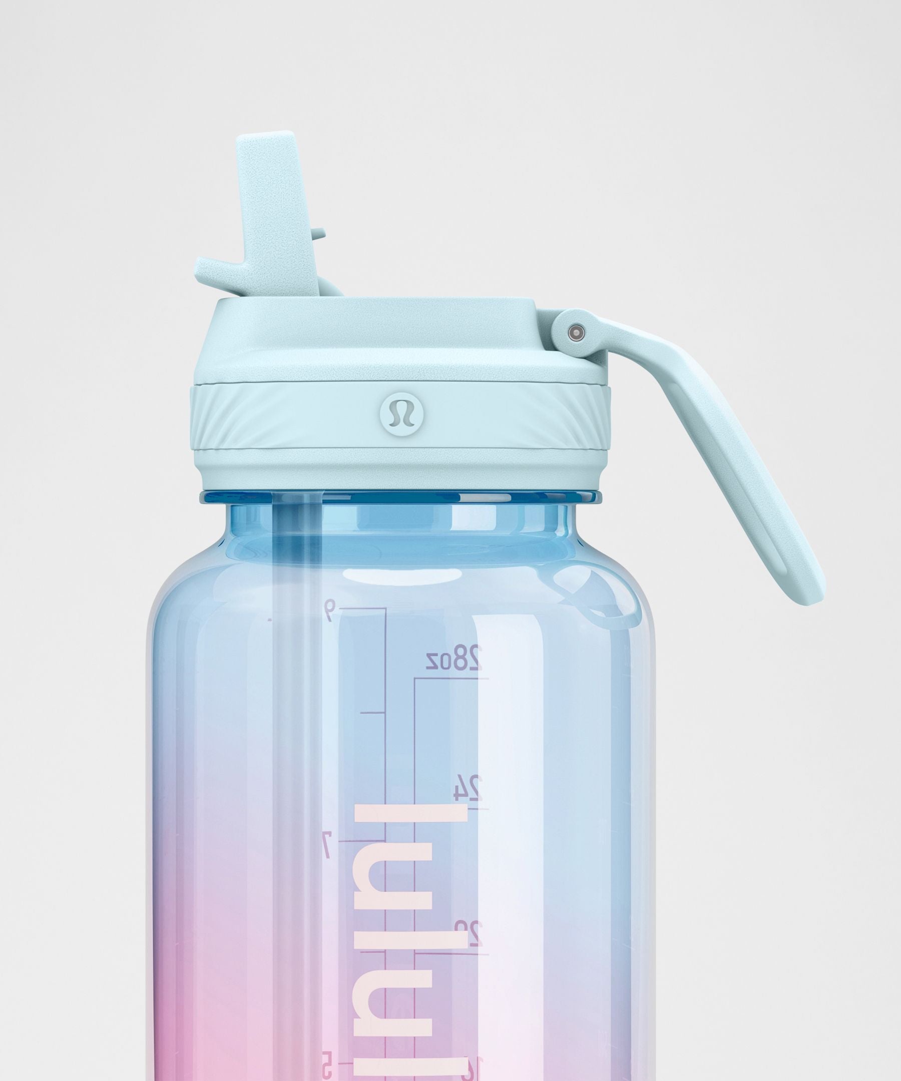 Lululemon Back to Life Clear Bottle 32oz *Straw Lid