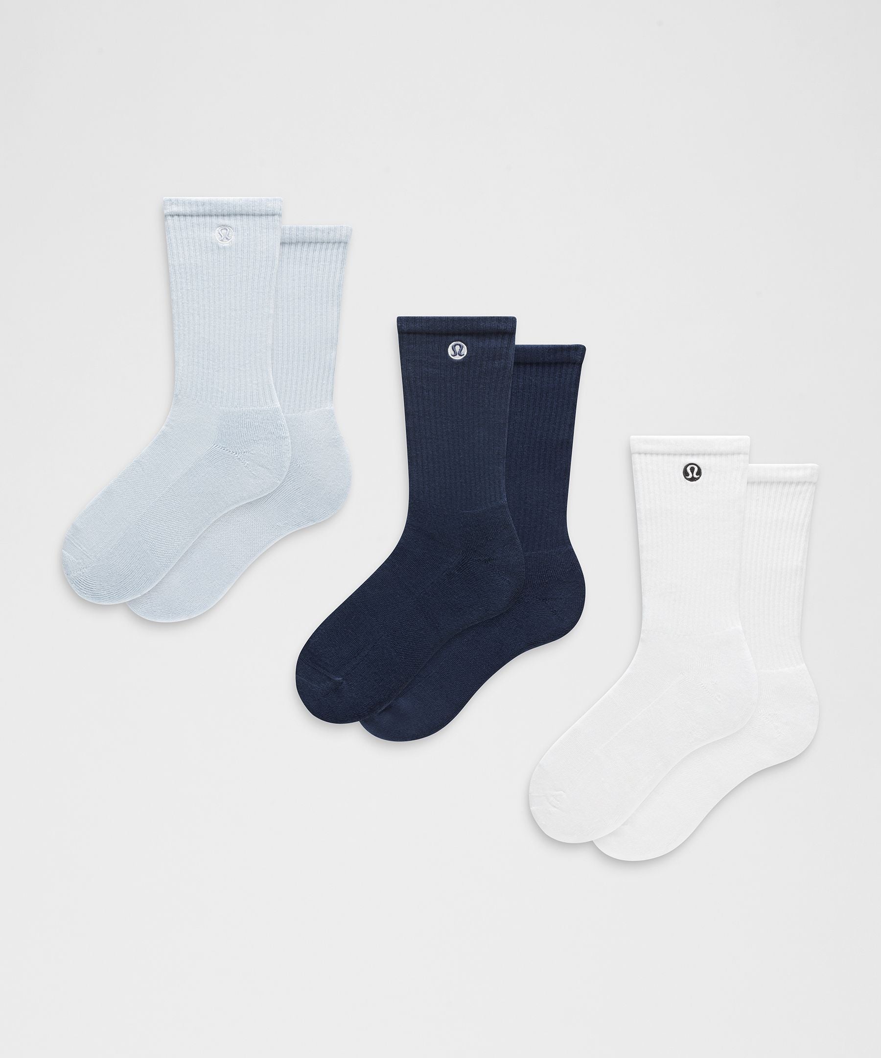 Lululemon Unisex Daily Essential Crew Socks *3 Pack