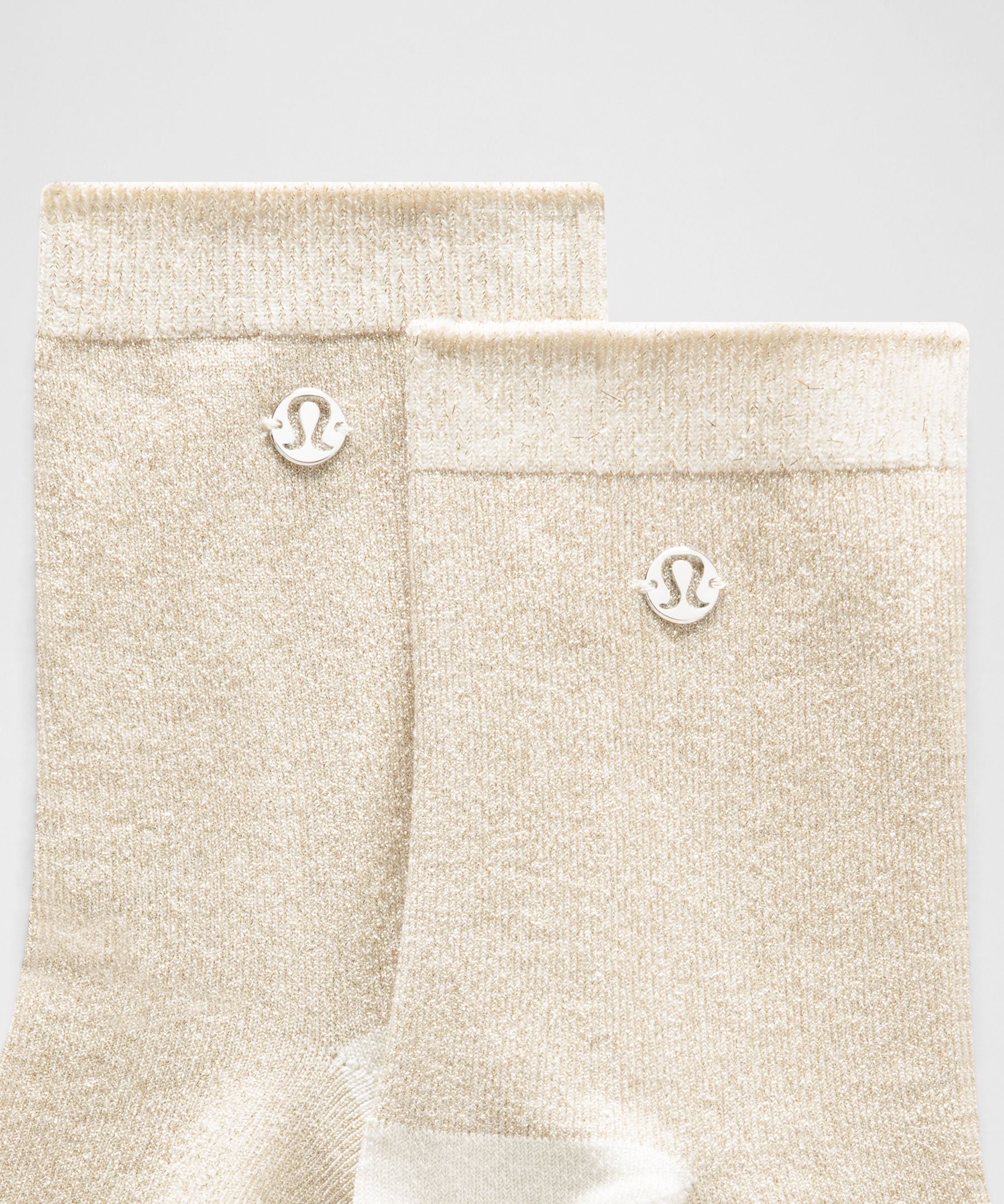 Lululemon Unisex Glitter Quarter Socks