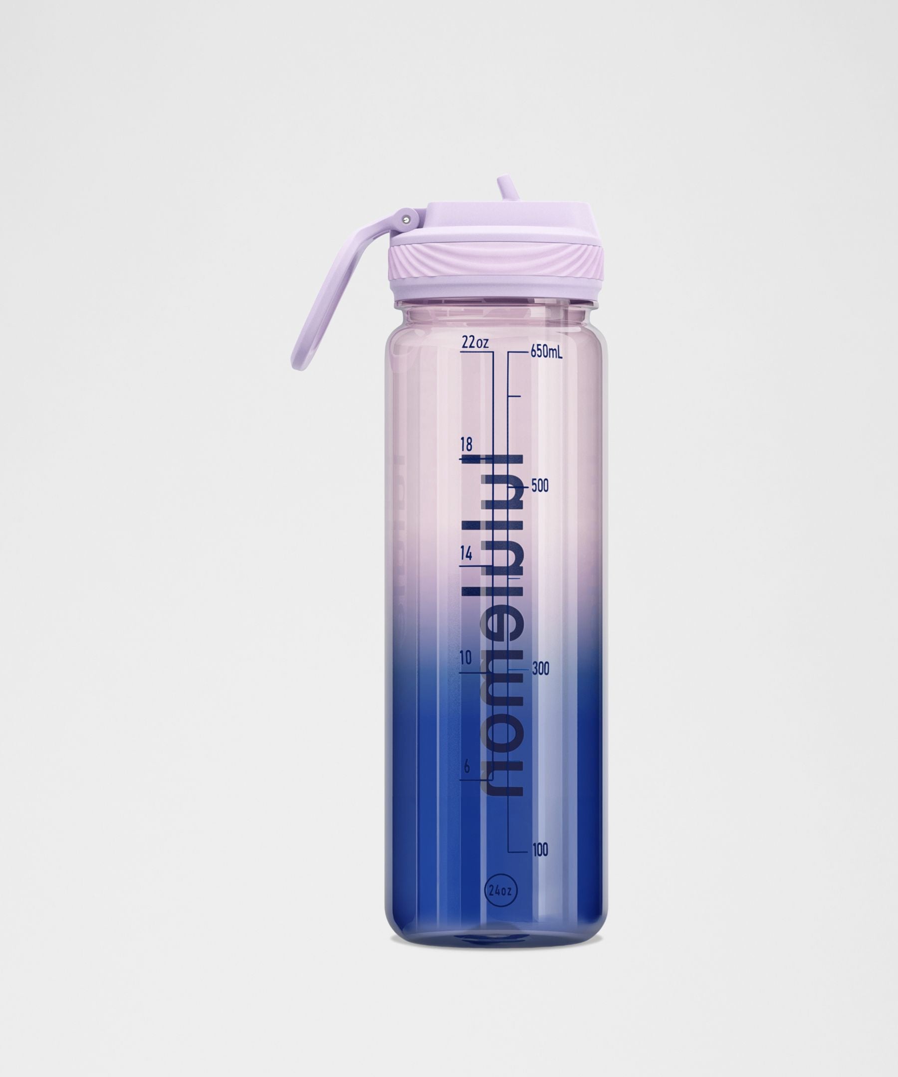 Lululemon Back to Life Clear Bottle 24oz *Straw Lid