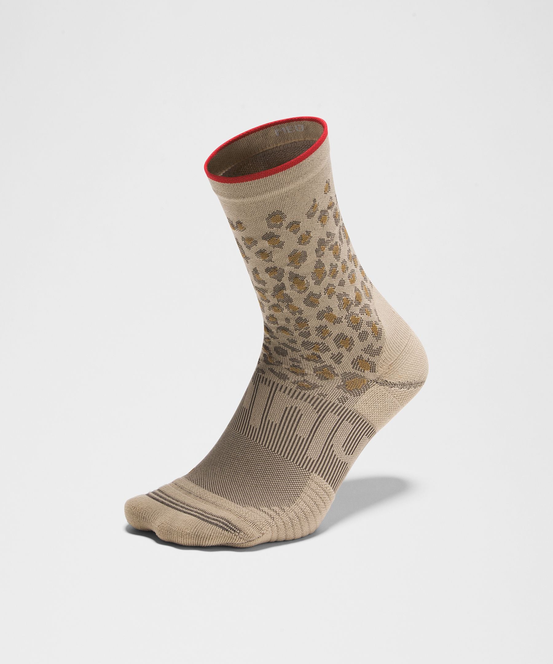 Lululemon Unisex Power Stride Crew Socks *Leopard