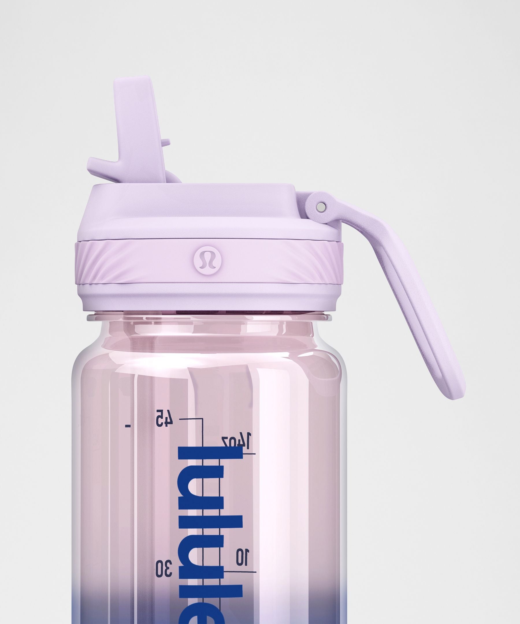 Lululemon Back to Life Clear Bottle 18oz Straw Lid *Ombre