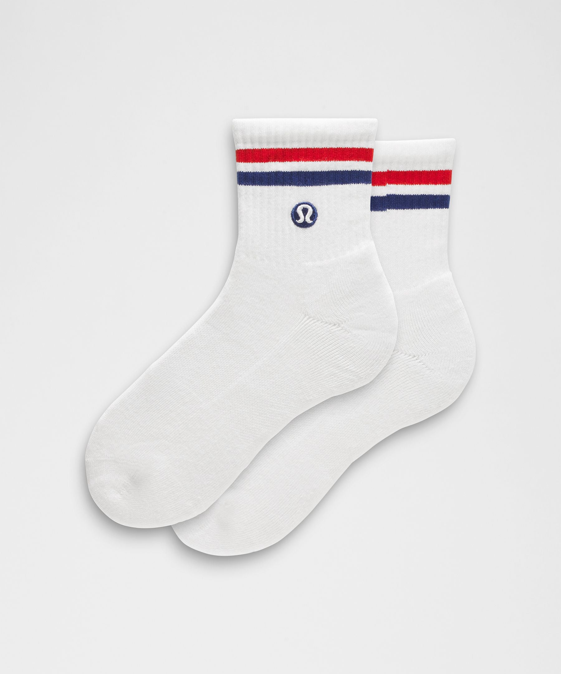 Lululemon Unisex Daily Essential Quarter Socks *Stripe