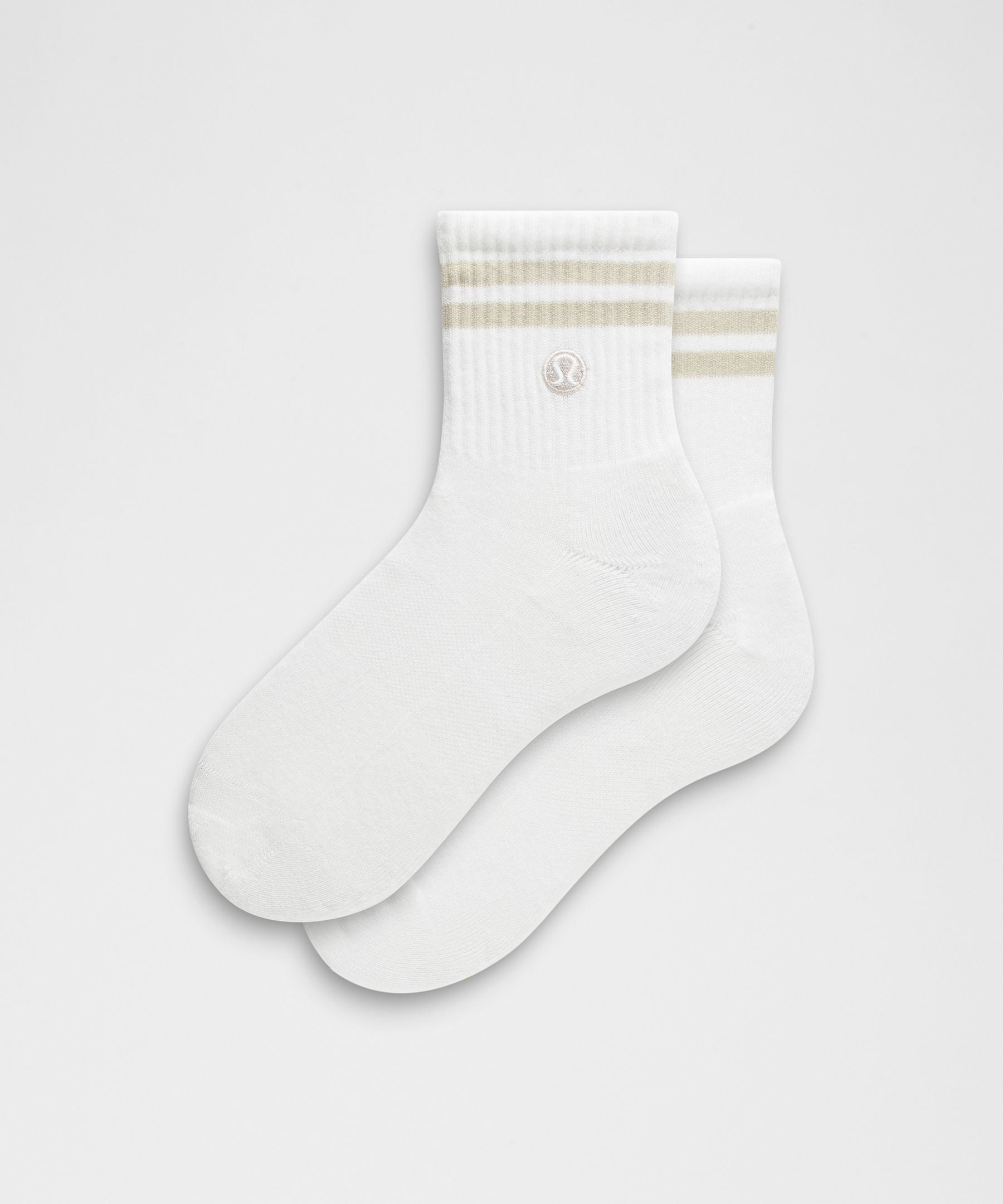 Lululemon Unisex Daily Essential Quarter Socks *Stripe