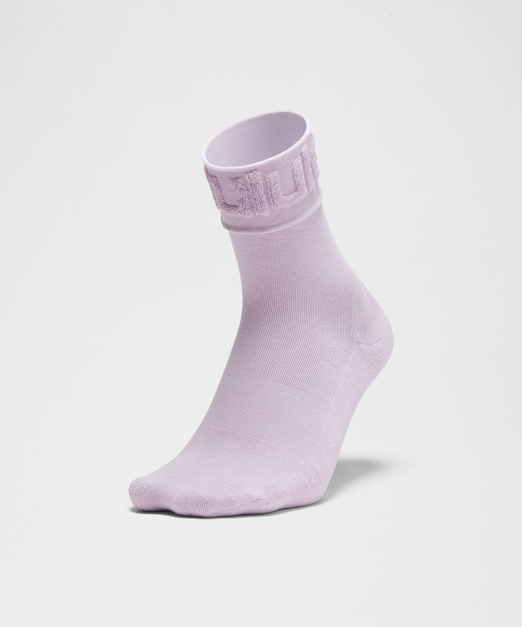 Lululemon Unisex Fold-Over Terry Quarter Socks
