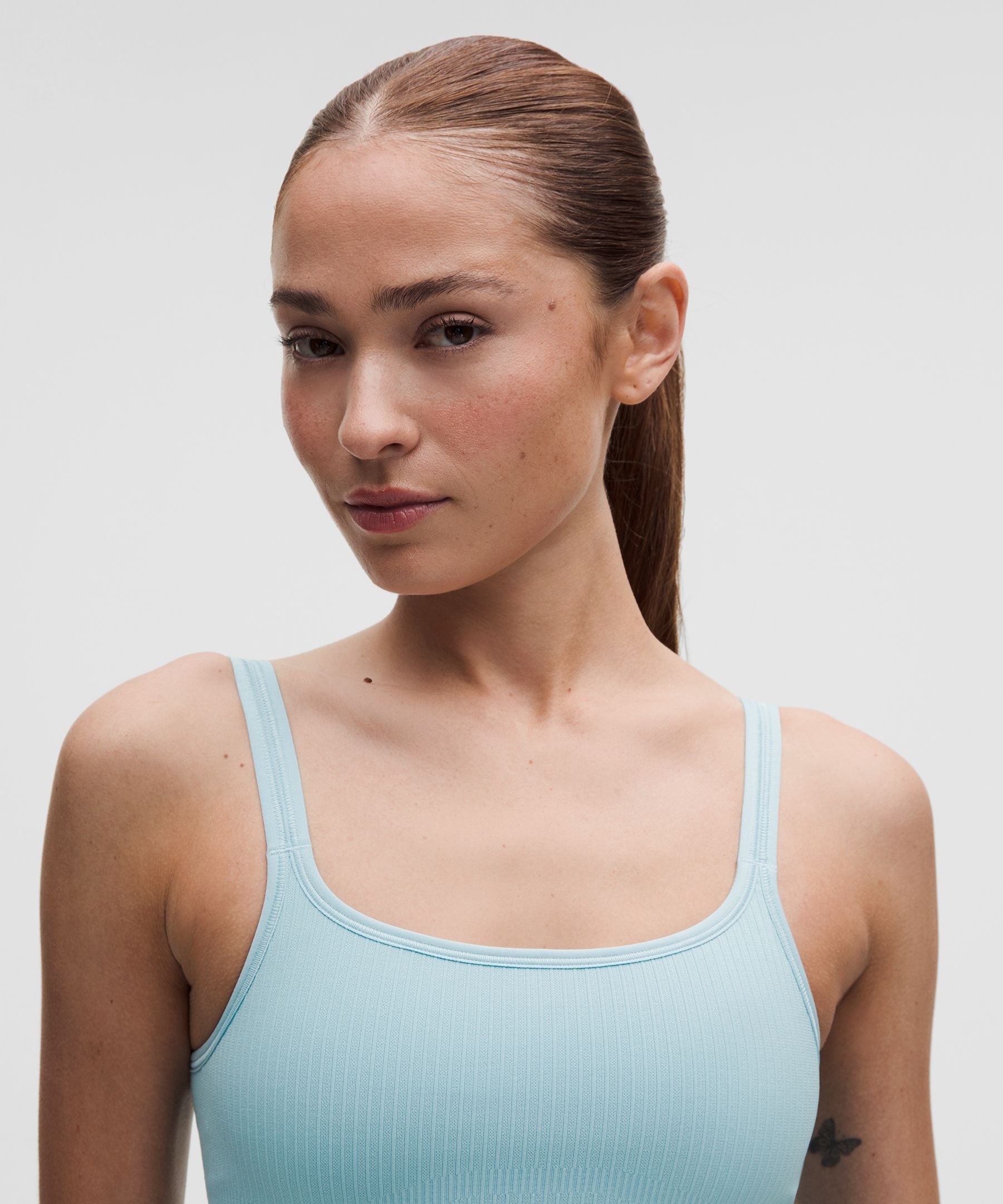 Lululemon Women's Ebb to Street Scoop-Neck Cropped Tank Top *Light Support, B/C Cup
