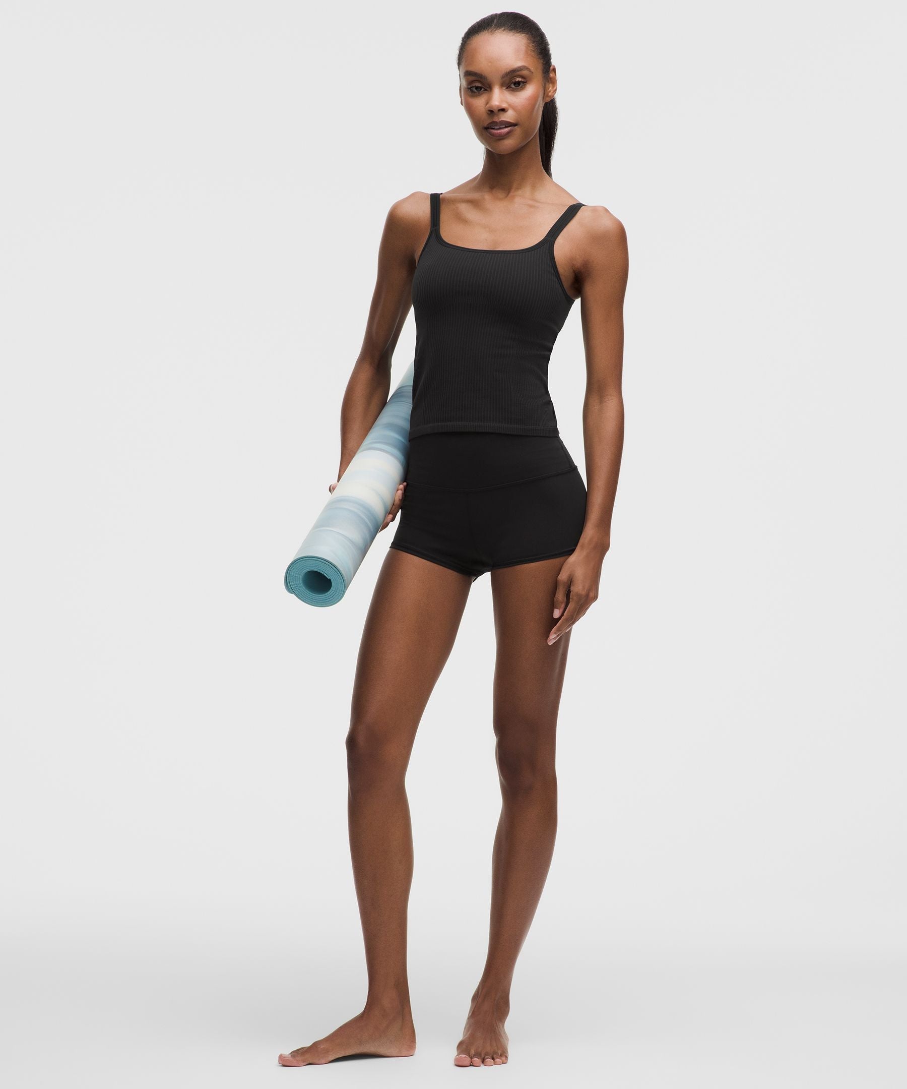 Lululemon Women's Ebb to Street Scoop-Neck Cropped Tank Top *Light Support, B/C Cup