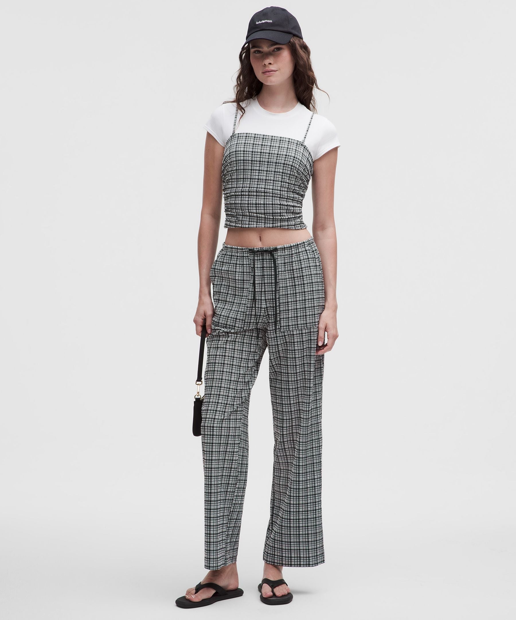Lululemon Women's Seersucker Check Strappy Tank Top