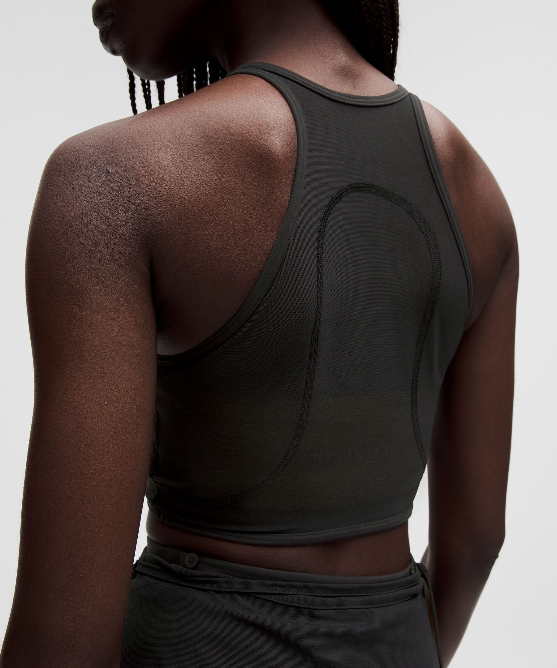 Lululemon Women's Mesh Cross-Front Cropped Tank Top B/C Cup *SLNSH Collection