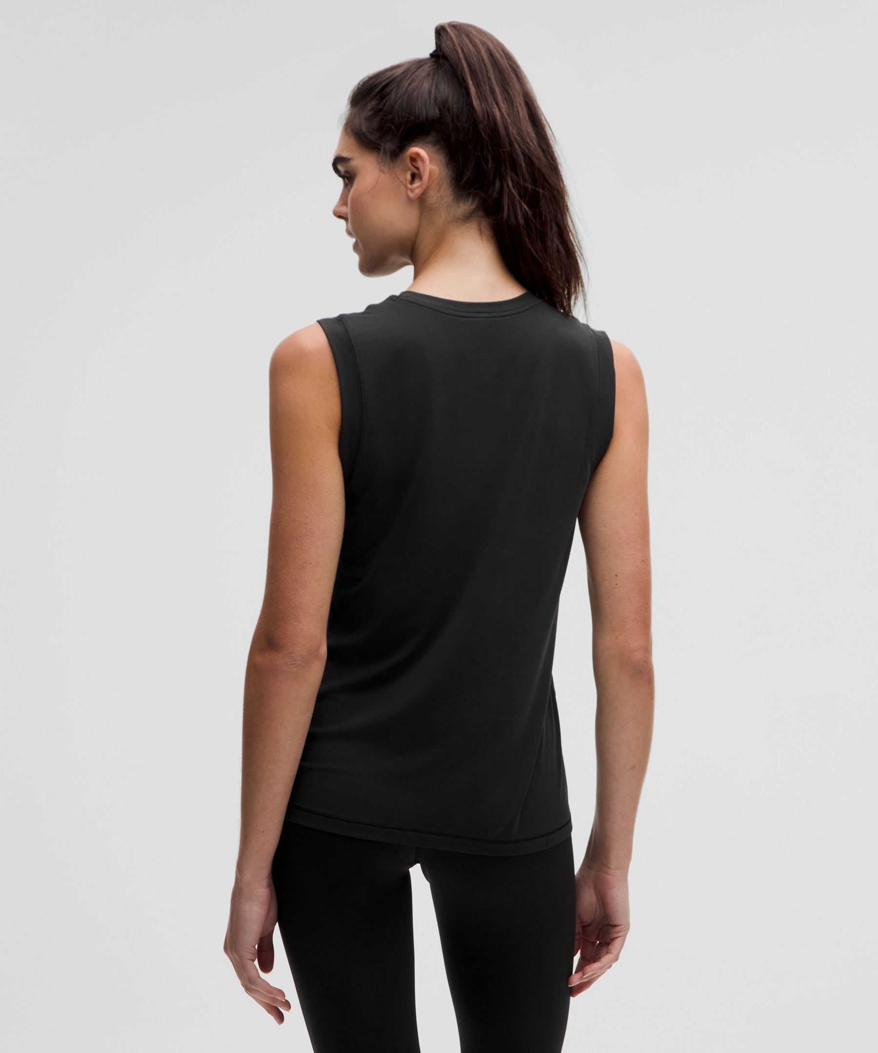 Lululemon Women's Jersey Training Muscle Tank Top Long *Wordmark