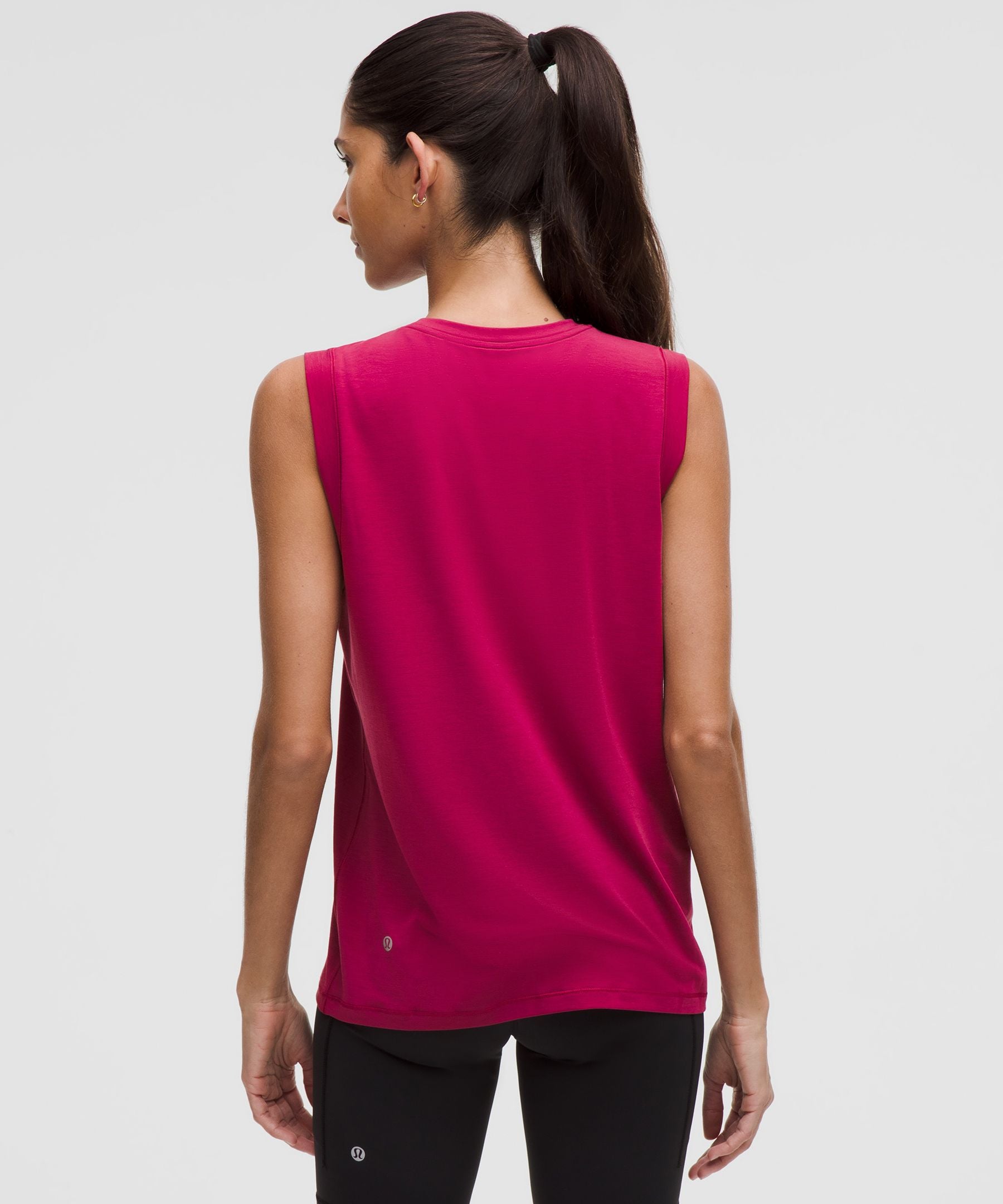 Lululemon Women's Jersey Training Muscle Tank Top Long *Wordmark