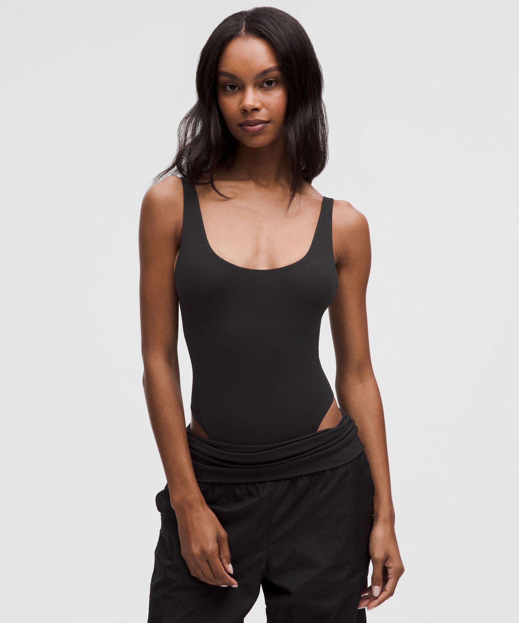 Lululemon Wundermost Ultra-Soft Nulu Mesh Scoop-Back Sleeveless Thong Bodysuit