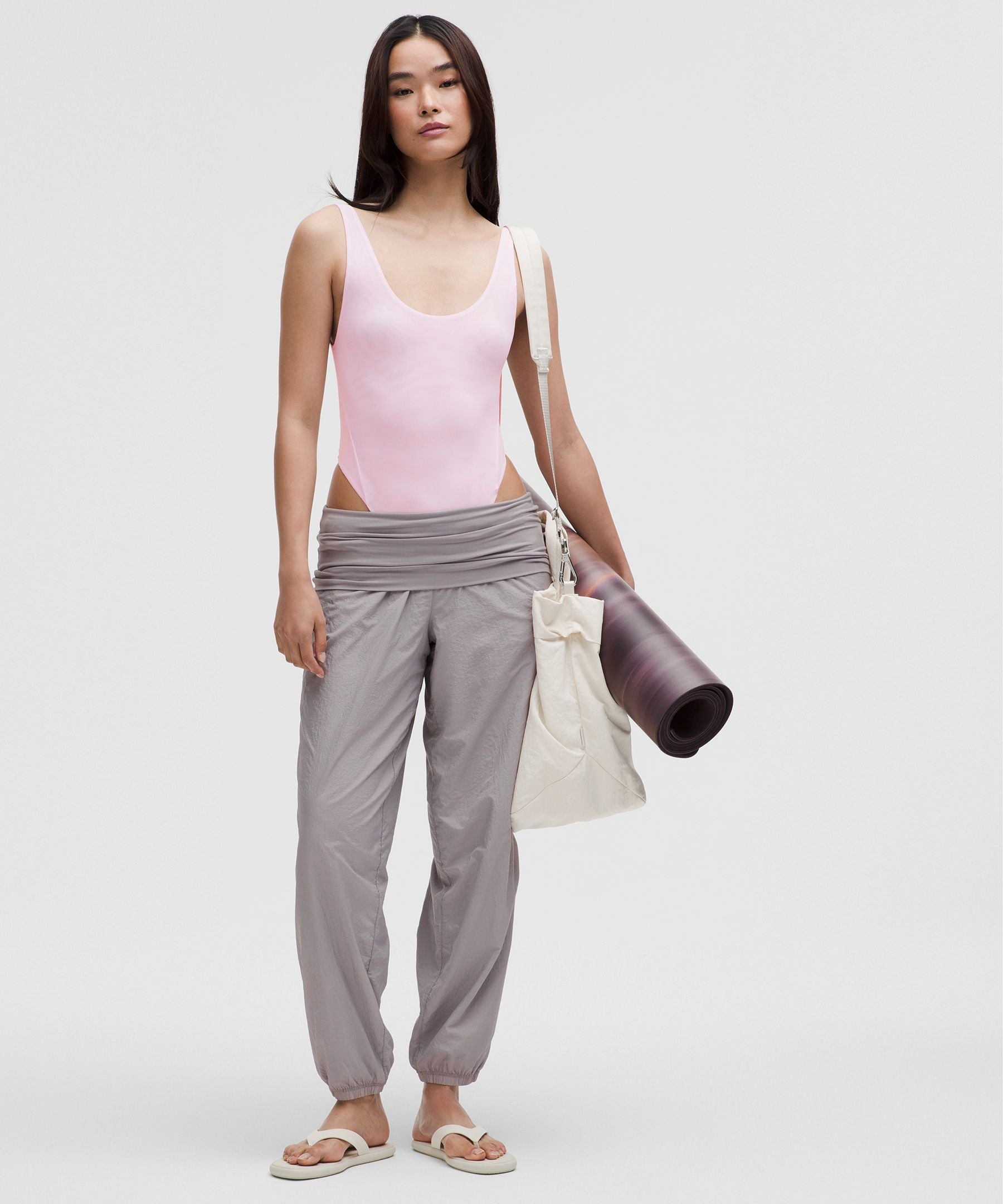 Lululemon Wundermost Ultra-Soft Nulu Mesh Scoop-Back Sleeveless Thong Bodysuit