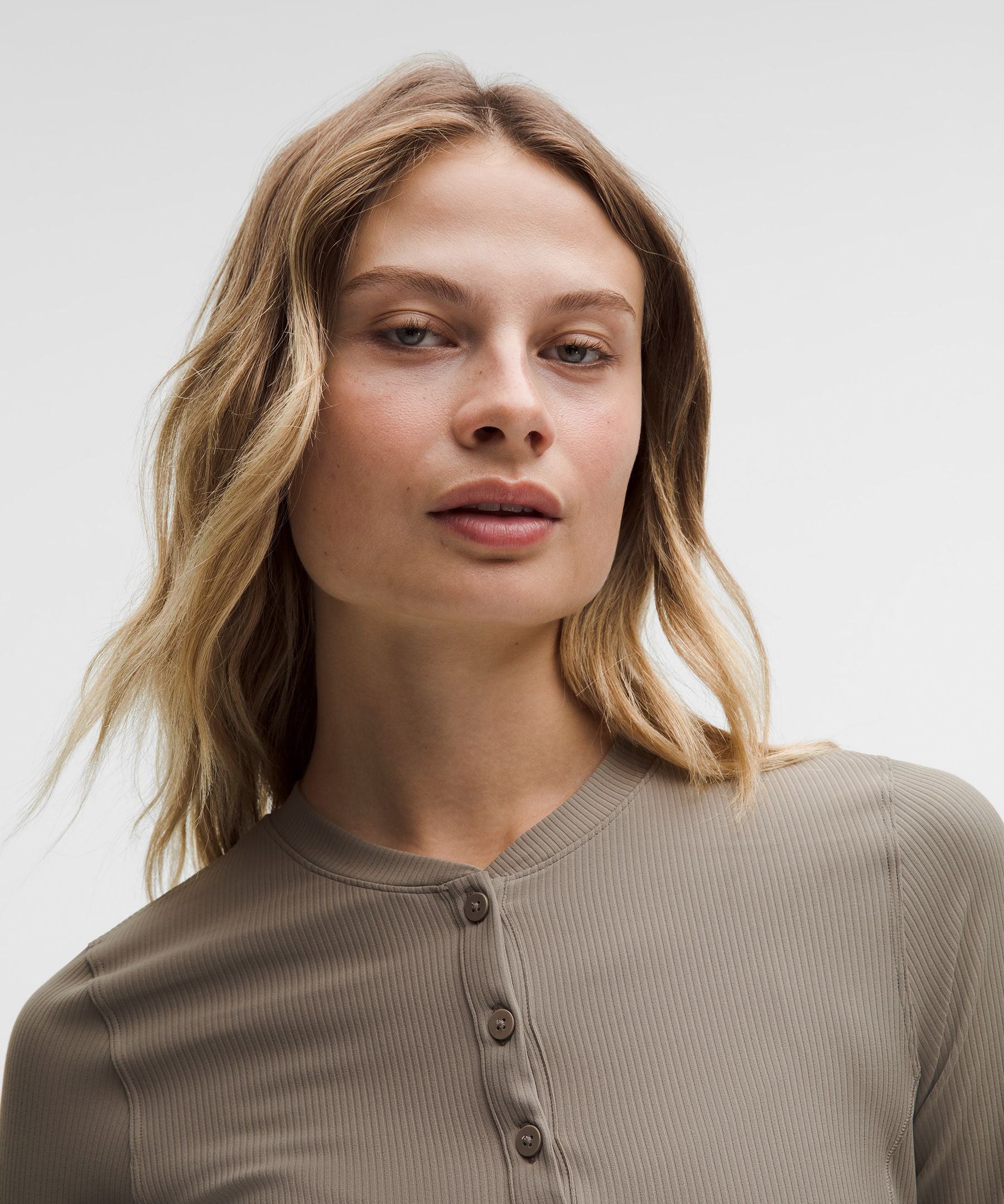 Lululemon All Aligned Ribbed Long-Sleeve Henley Dress