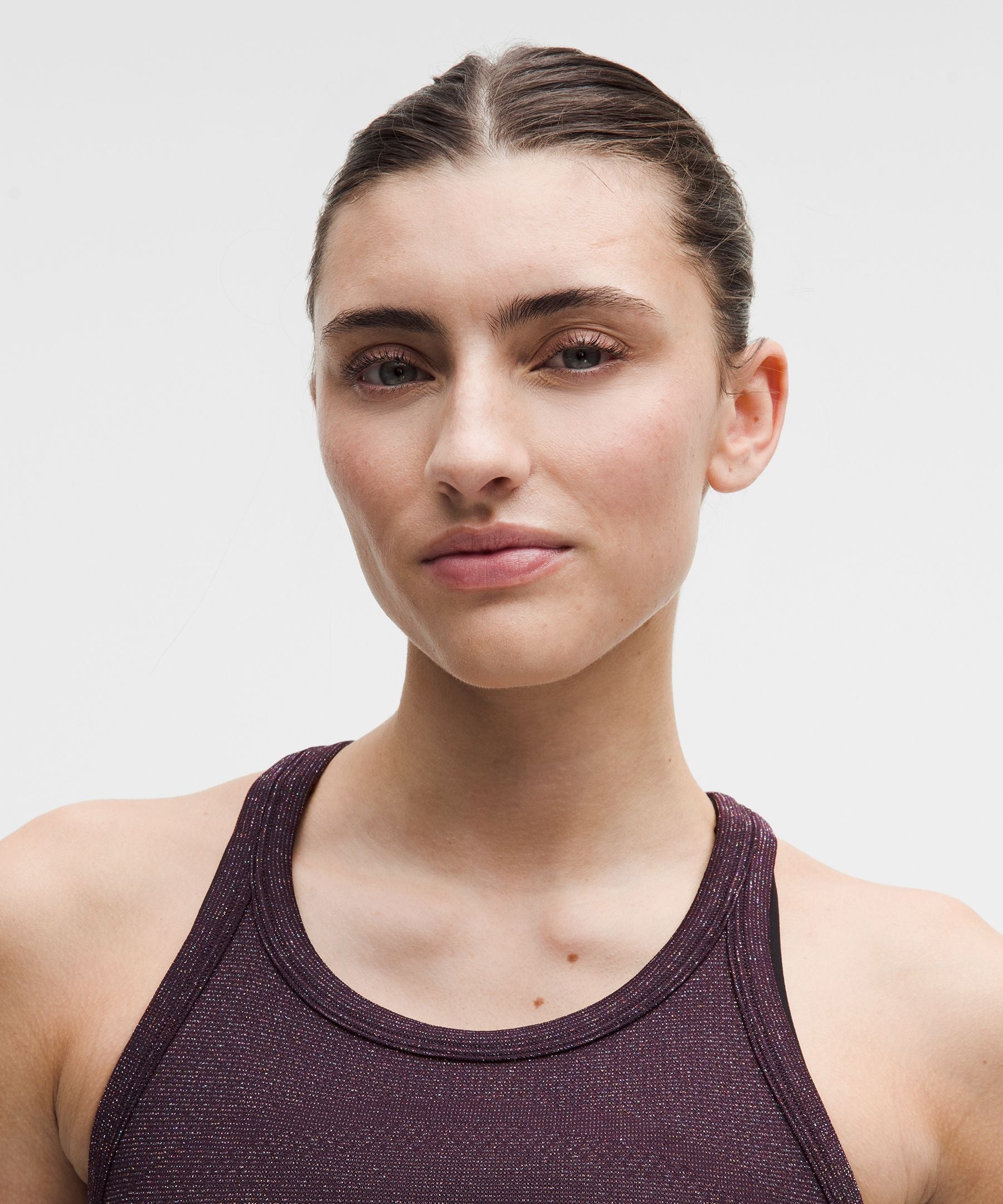 Lululemon Women's Swiftly Tech Cropped Round-Neck Racerback Tank Top 2.0 *Sparkle