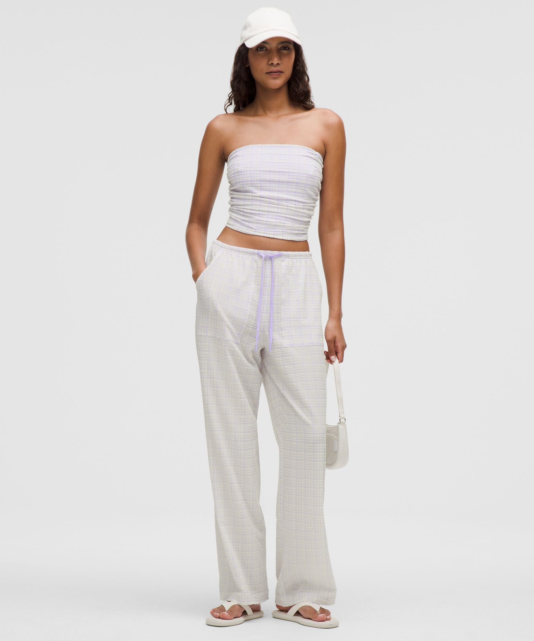 Lululemon Women's Seersucker Check Strappy Tank Top
