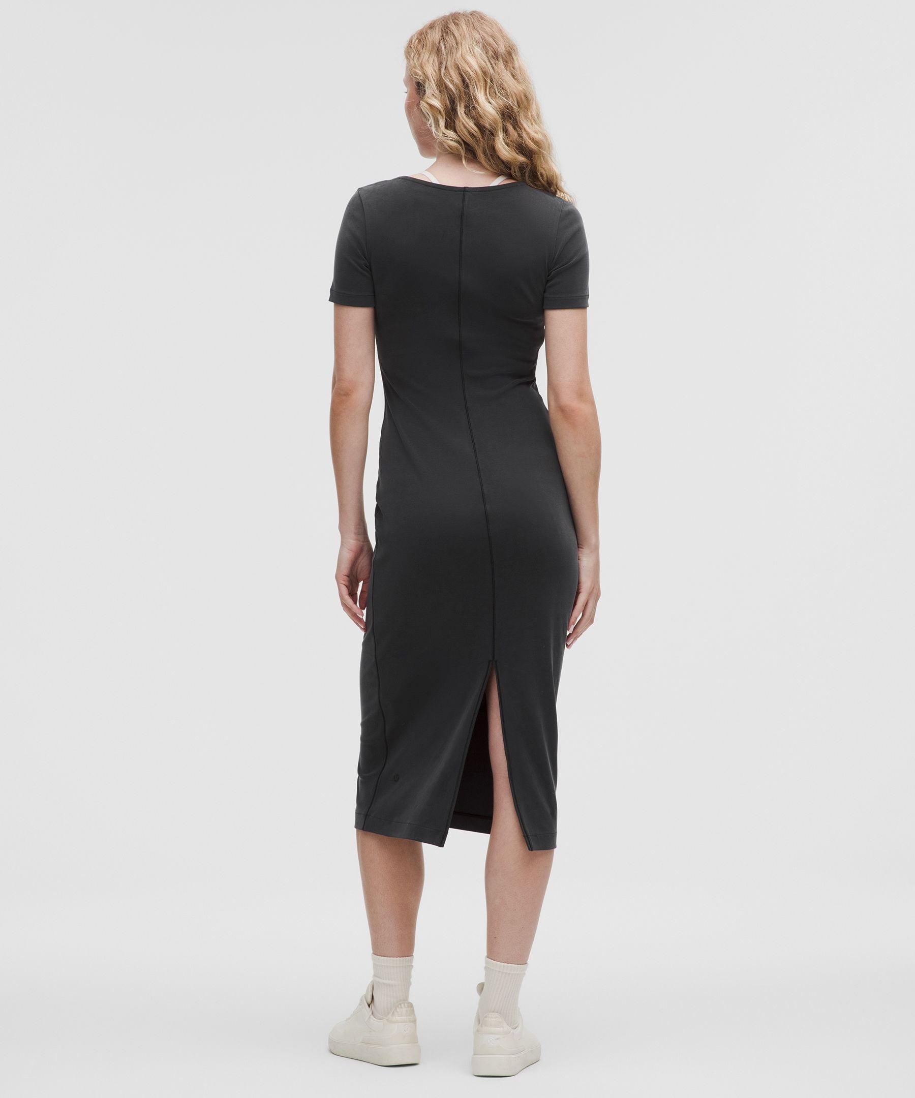 Lululemon Drapey Softstreme Scoop-Neck Midi Dress