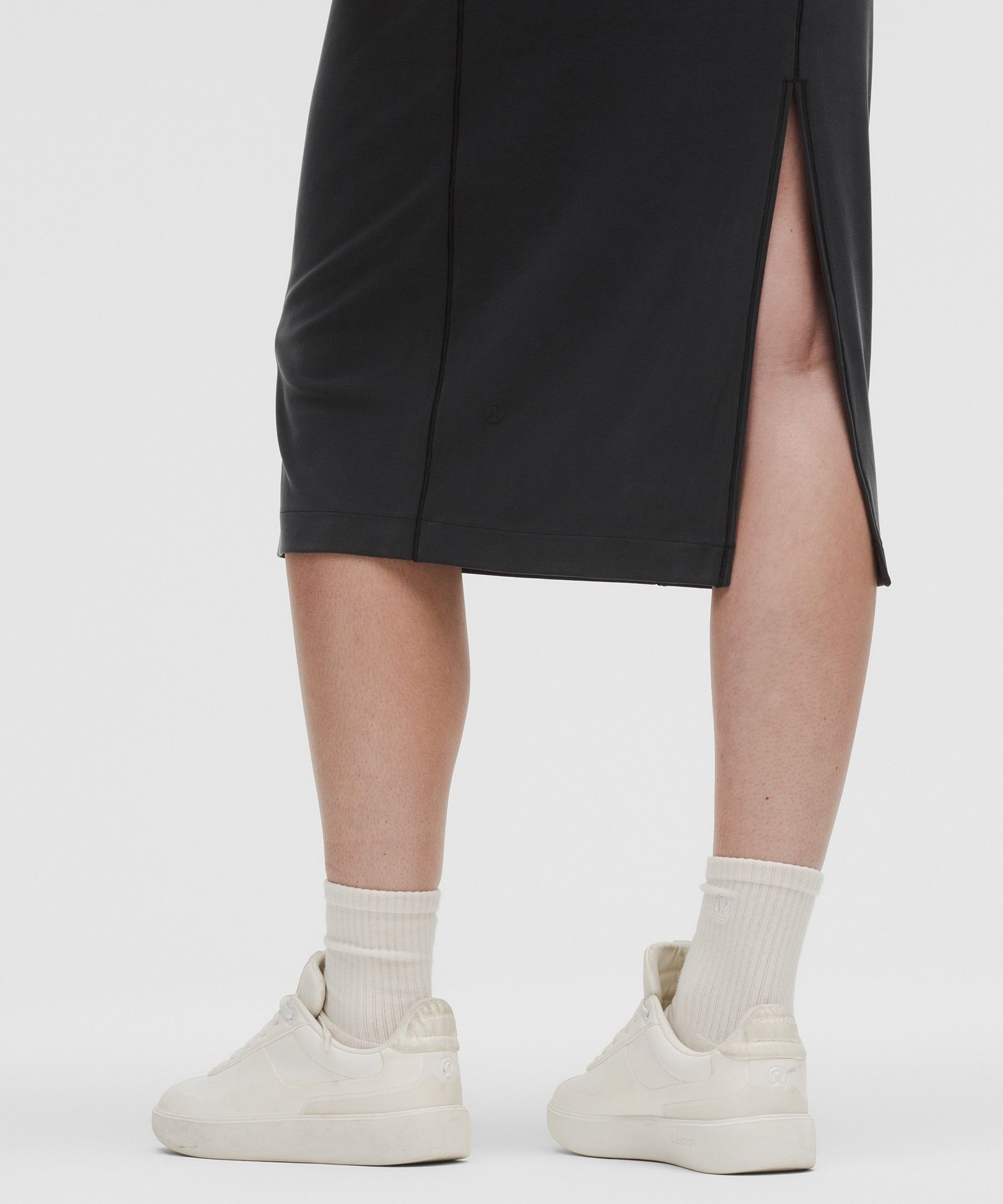 Lululemon Drapey Softstreme Scoop-Neck Midi Dress