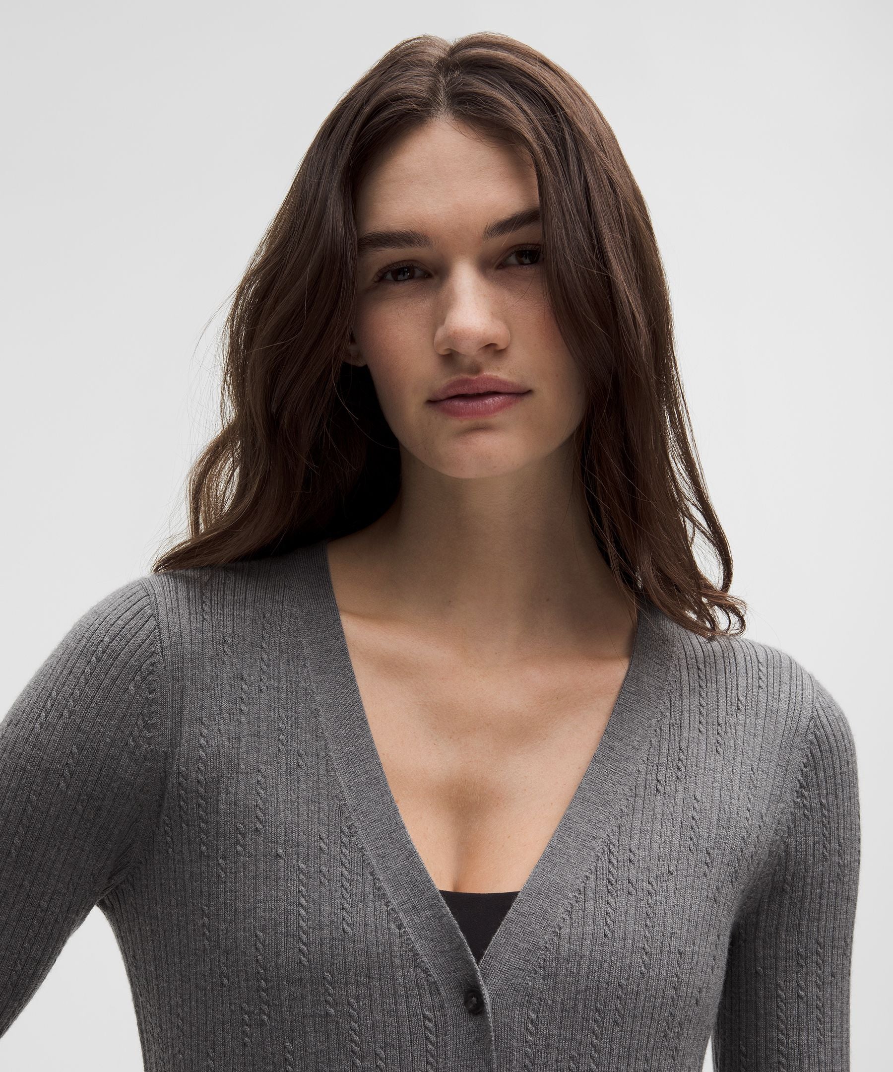 Lululemon Micro Cable Merino-Blend Buttoned Midi Dress