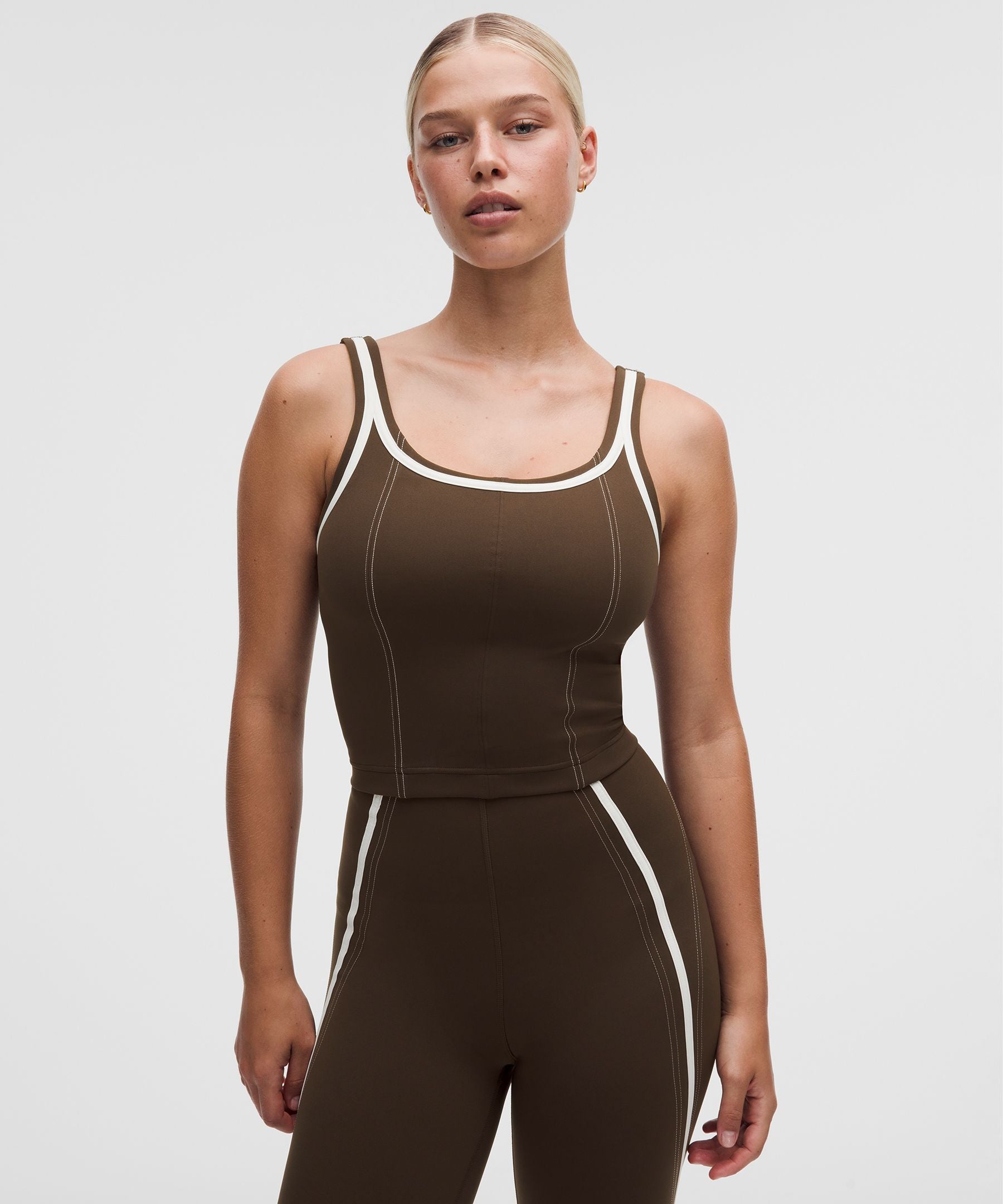 Lululemon Women's Glow Up Tank Top Medium Support, C/D Cup *Pipe Detail