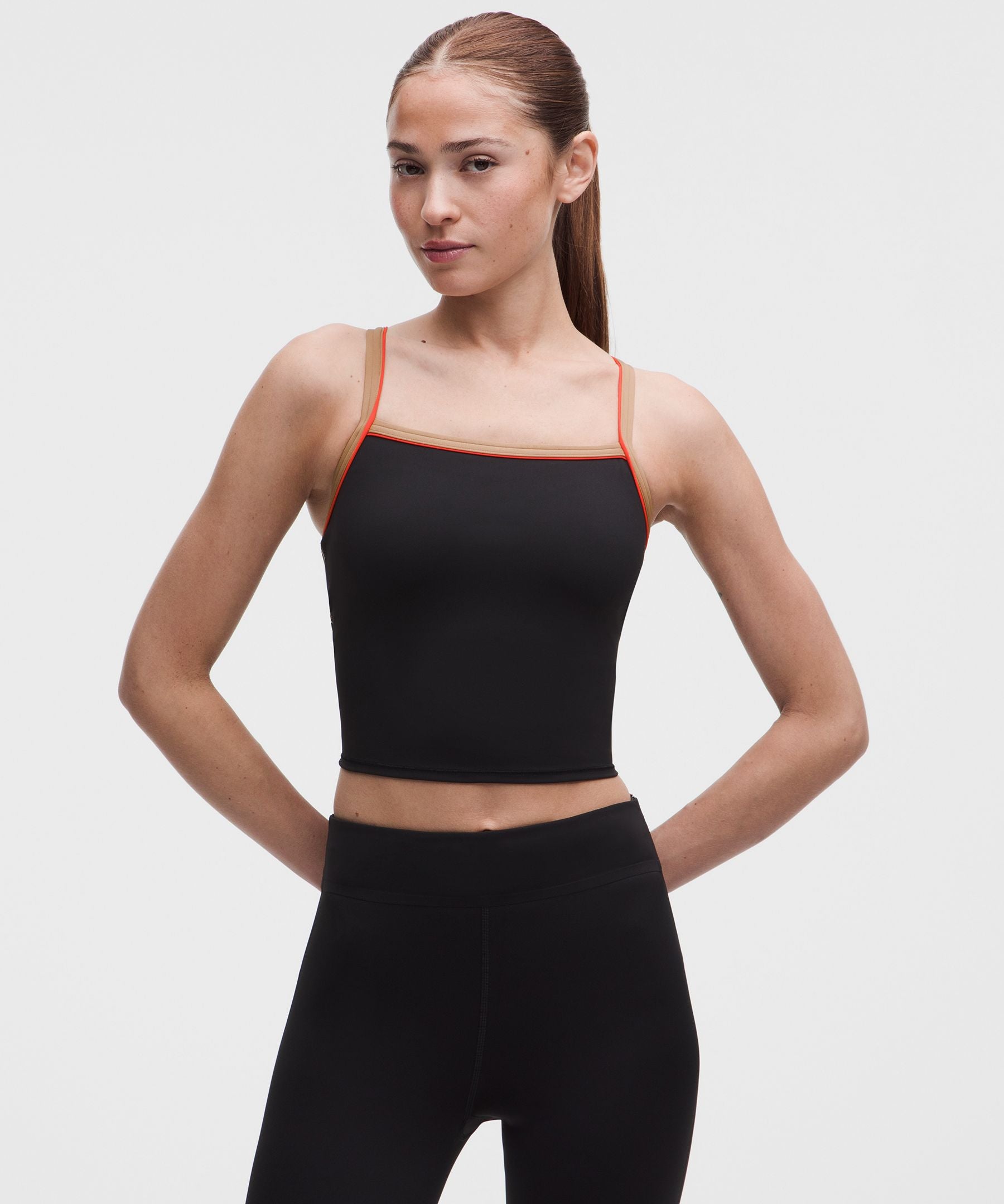 Lululemon Women's Nulux Side-Stripe Tank Top with Pocket *Light Support, B/C Cup