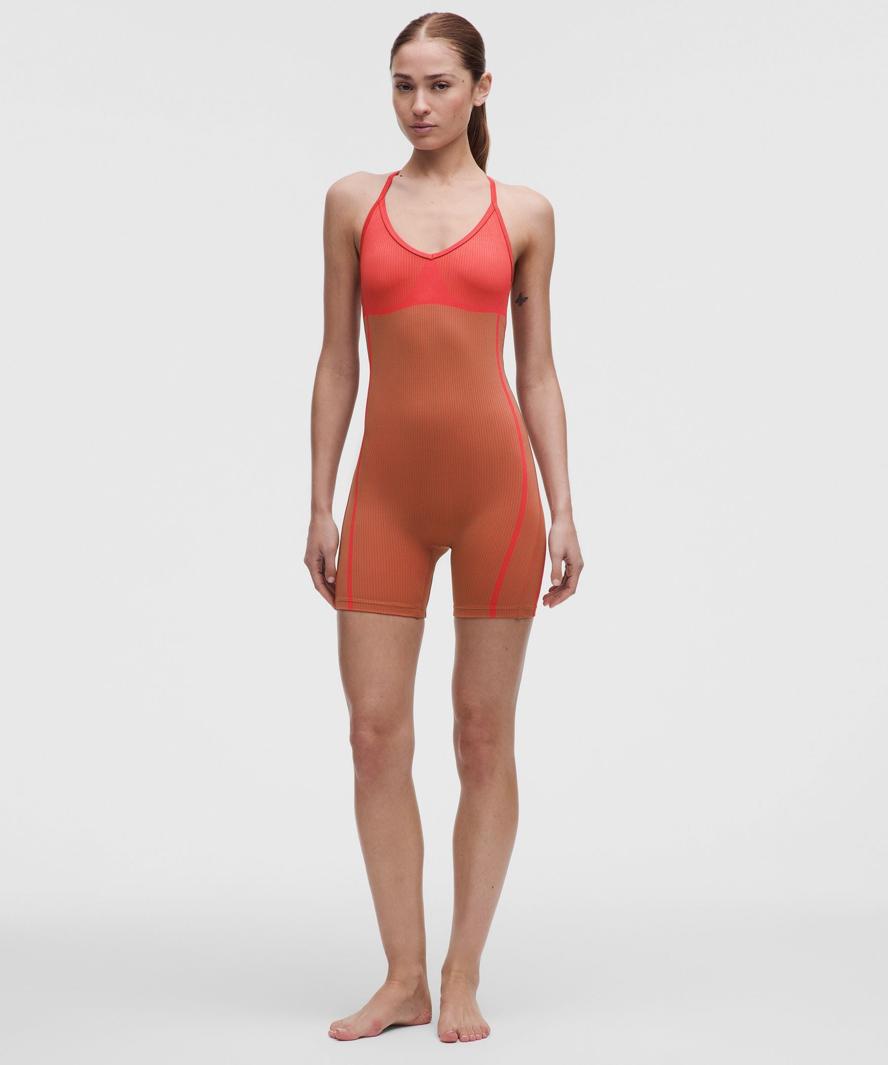 Lululemon Salutations Yoga Cami Bodysuit 6"