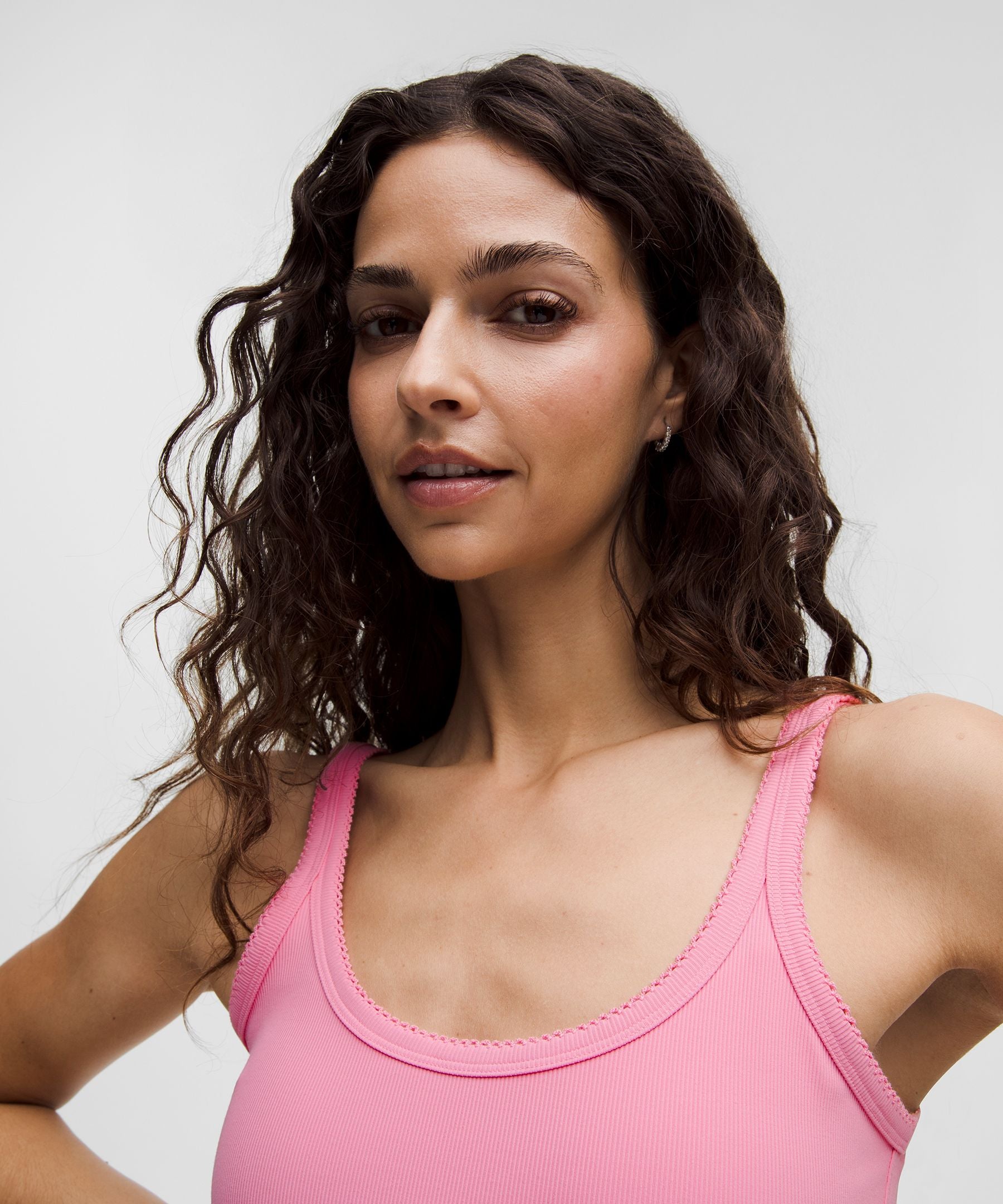 Lululemon Women's Nulu Ribbed Cropped Tank Top *Heart