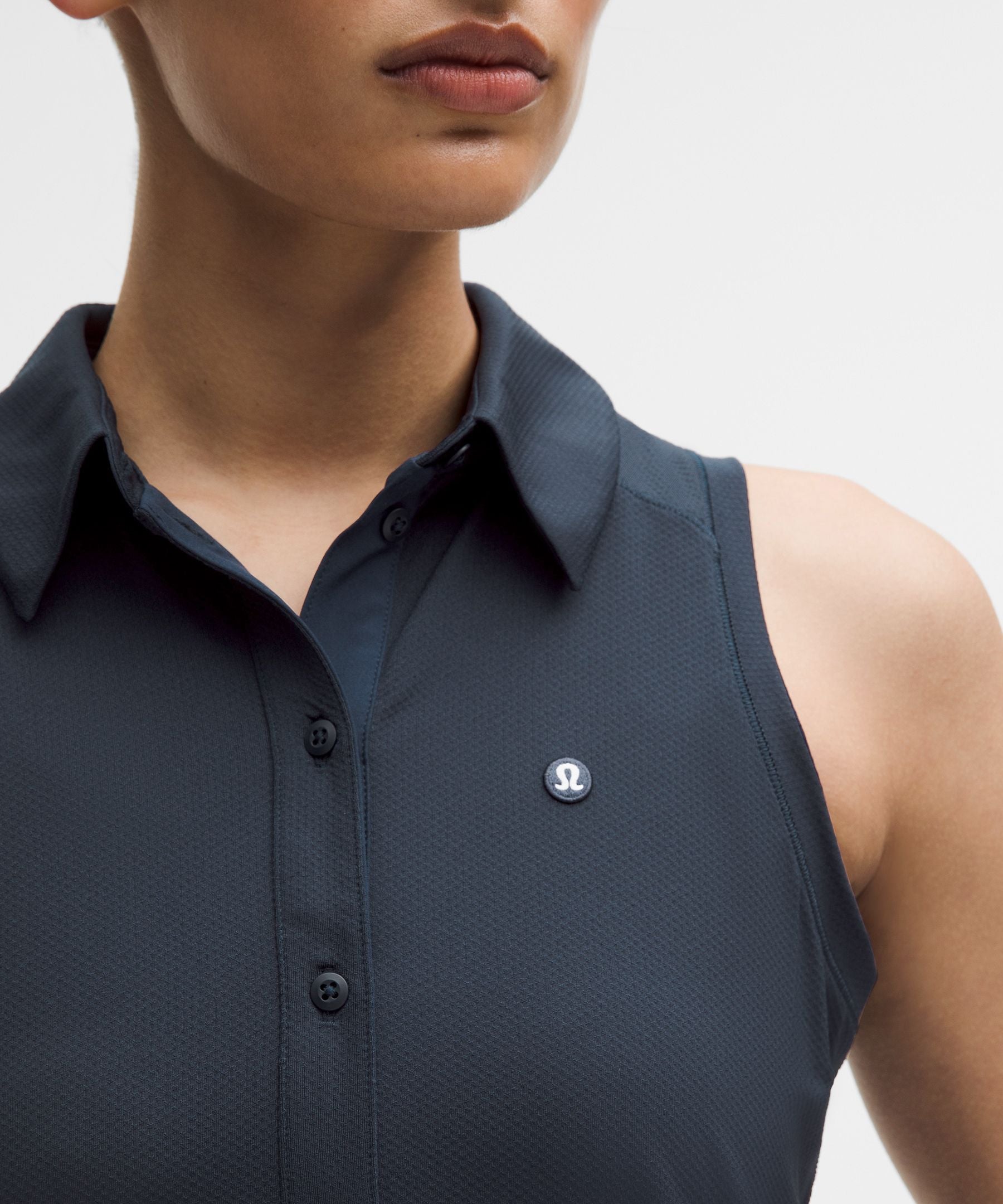 Lululemon Quick-Dry Sleeveless Polo Shirt *Straight Hem