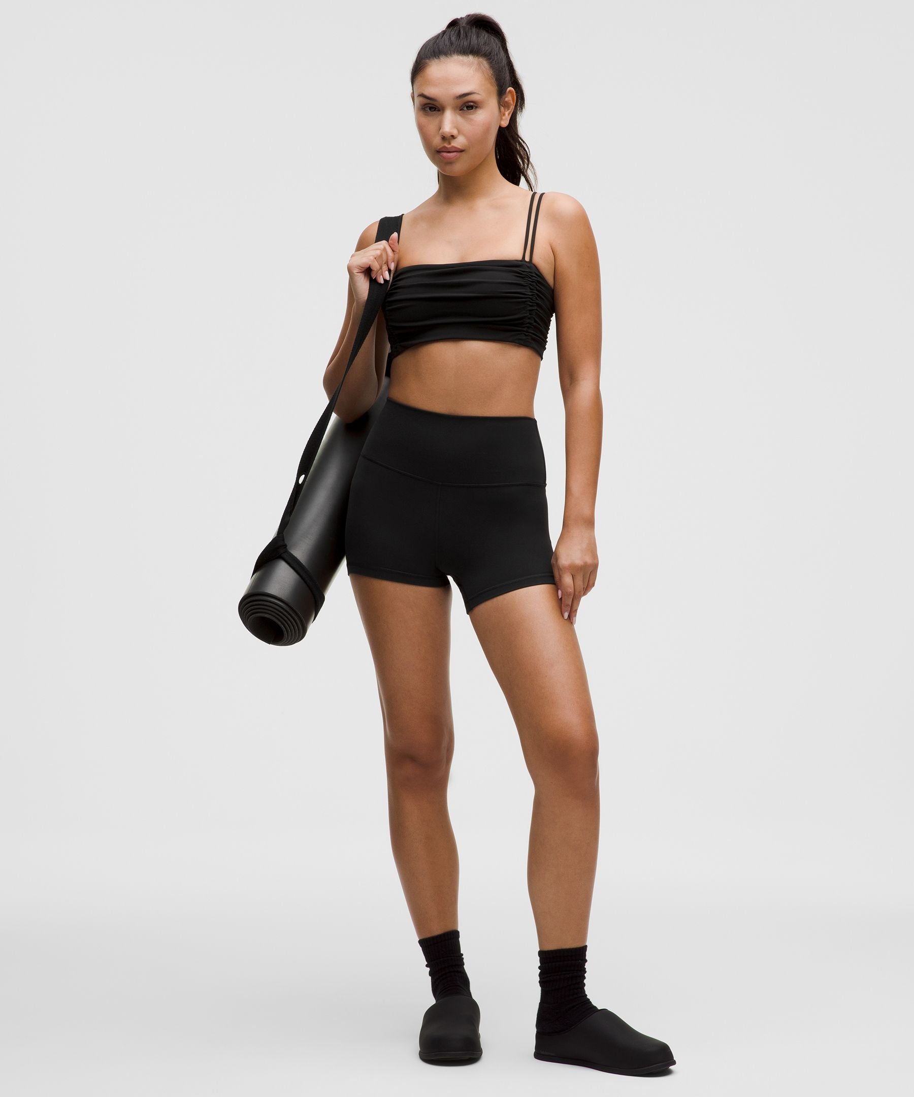 Lululemon Ruched Yoga Bra Shimmer *Light Support, A/B Cup