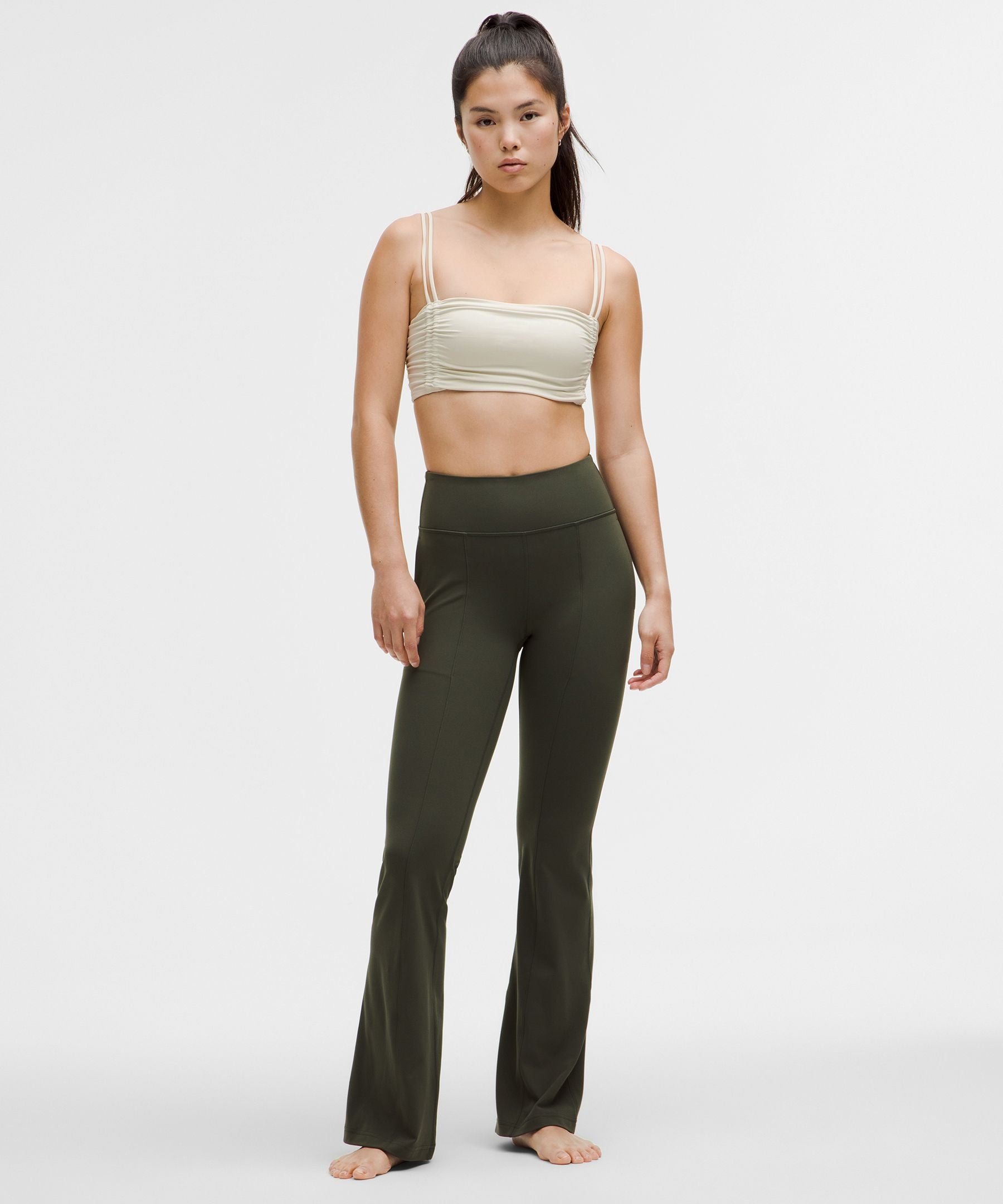 Lululemon Ruched Yoga Bra Shimmer *Light Support, A/B Cup