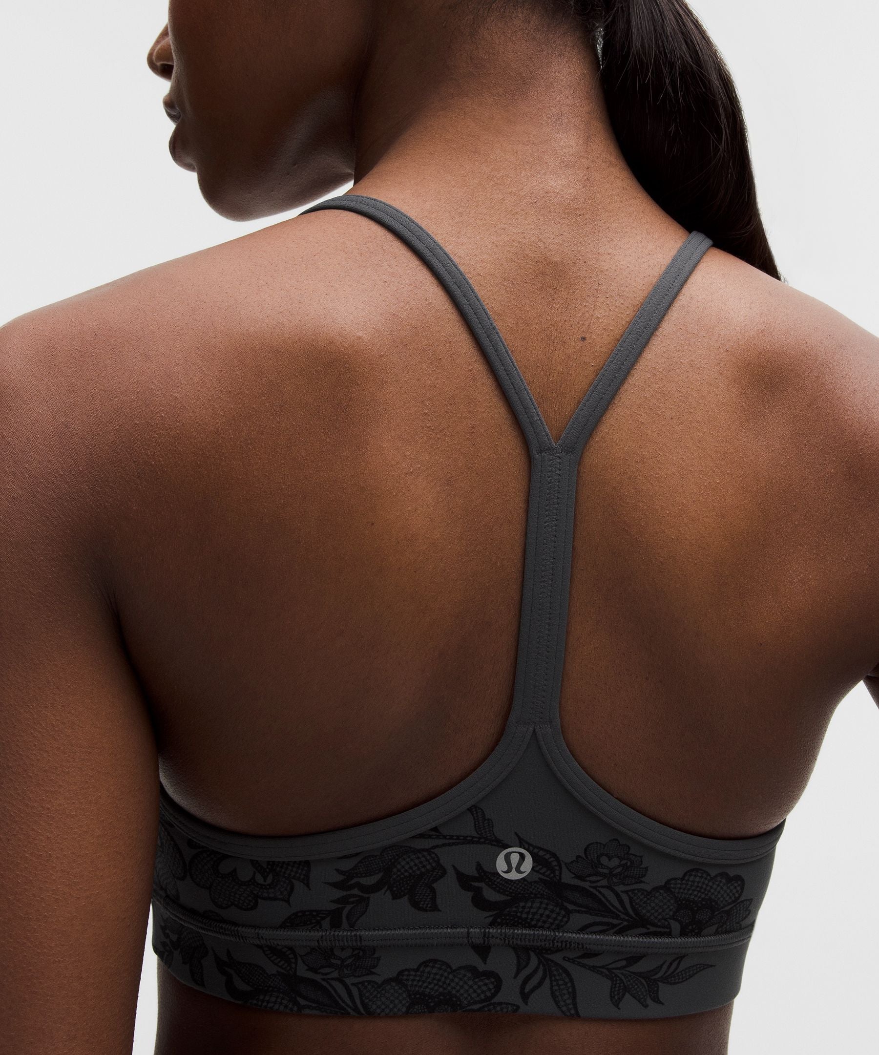 Lululemon Flow Y Bra Nulu Light Support, A–C Cups *Lace Print