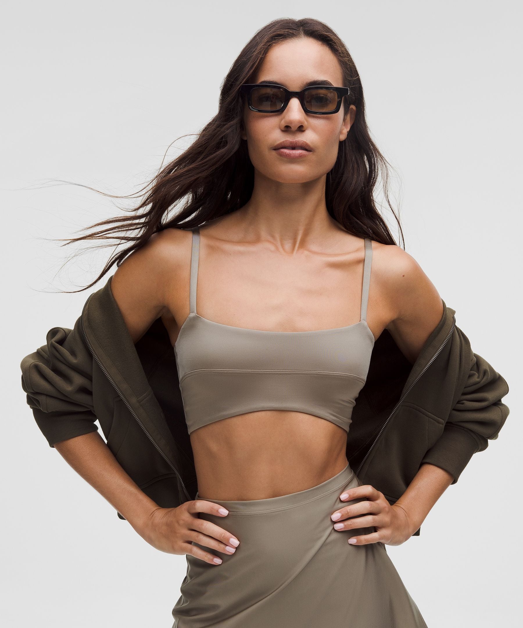 Lululemon Satin Spaghetti-Strap Yoga Bra *Light Support, A/B Cup