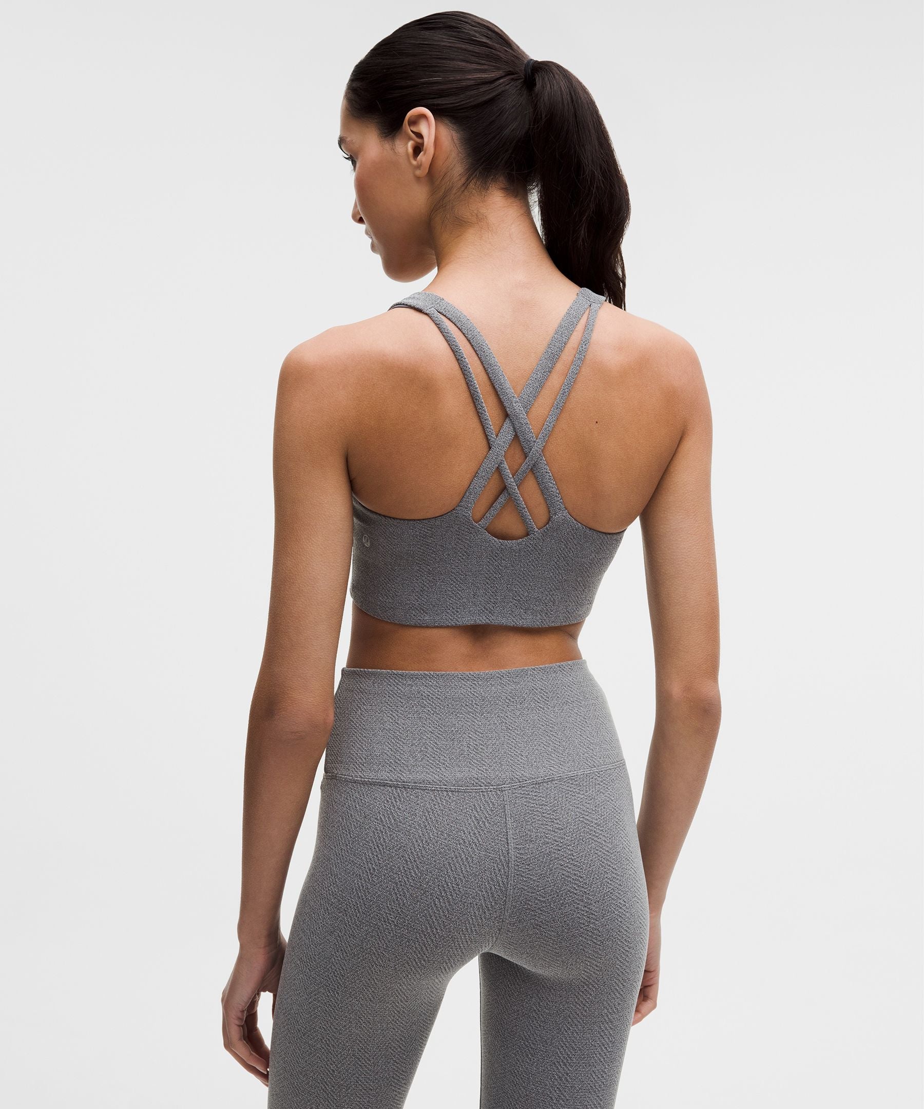 Lululemon lululemon Energy Longline Bra Evolve Herringbone *Medium Support, B–D Cups