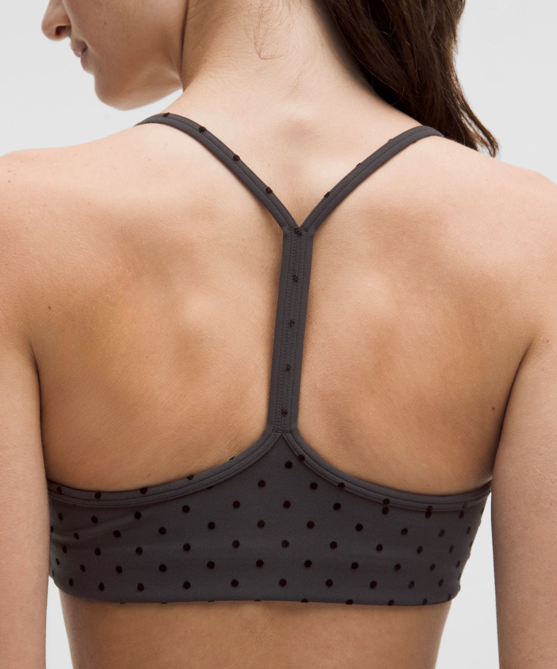 Lululemon Flow Y Bra Light Support, A/B Cup Evolve *Flocked