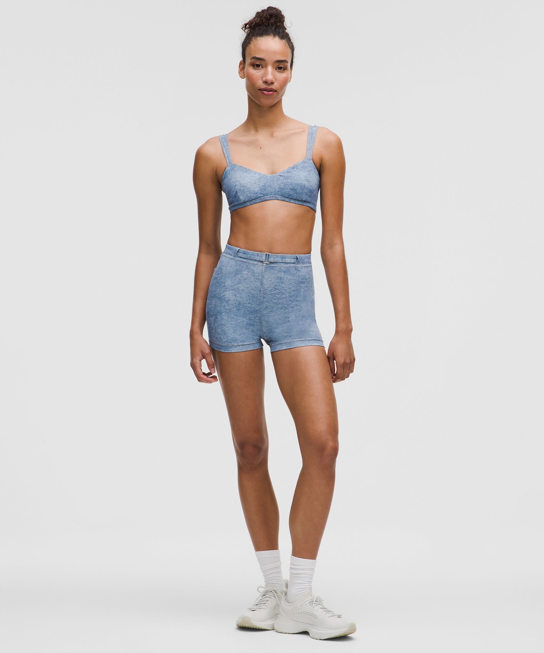 Lululemon Everlux Sweetheart Bra Light Support, A/B Cup *Denim Dreams Set