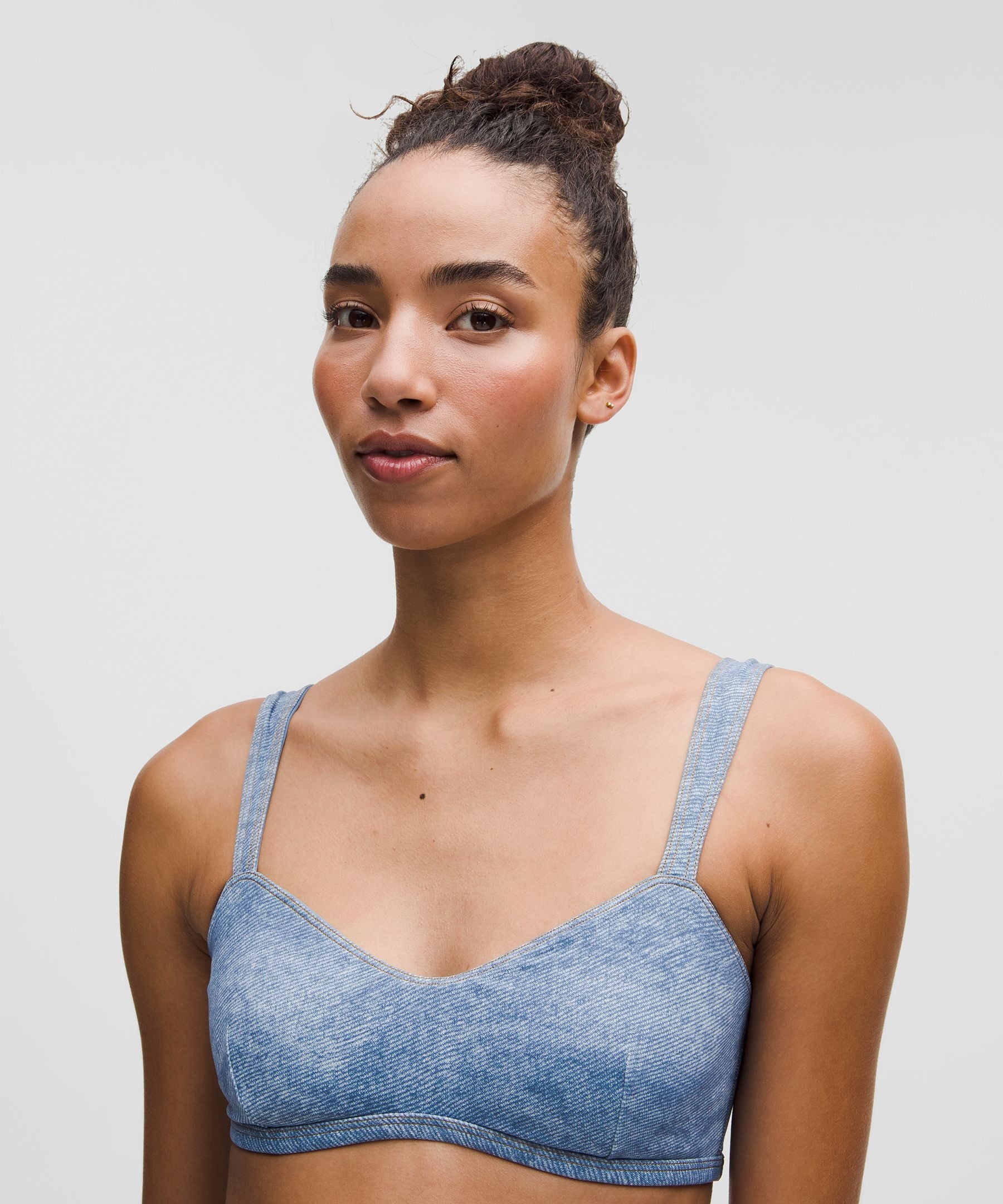 Lululemon Everlux Sweetheart Bra Light Support, A/B Cup *Denim Dreams Set