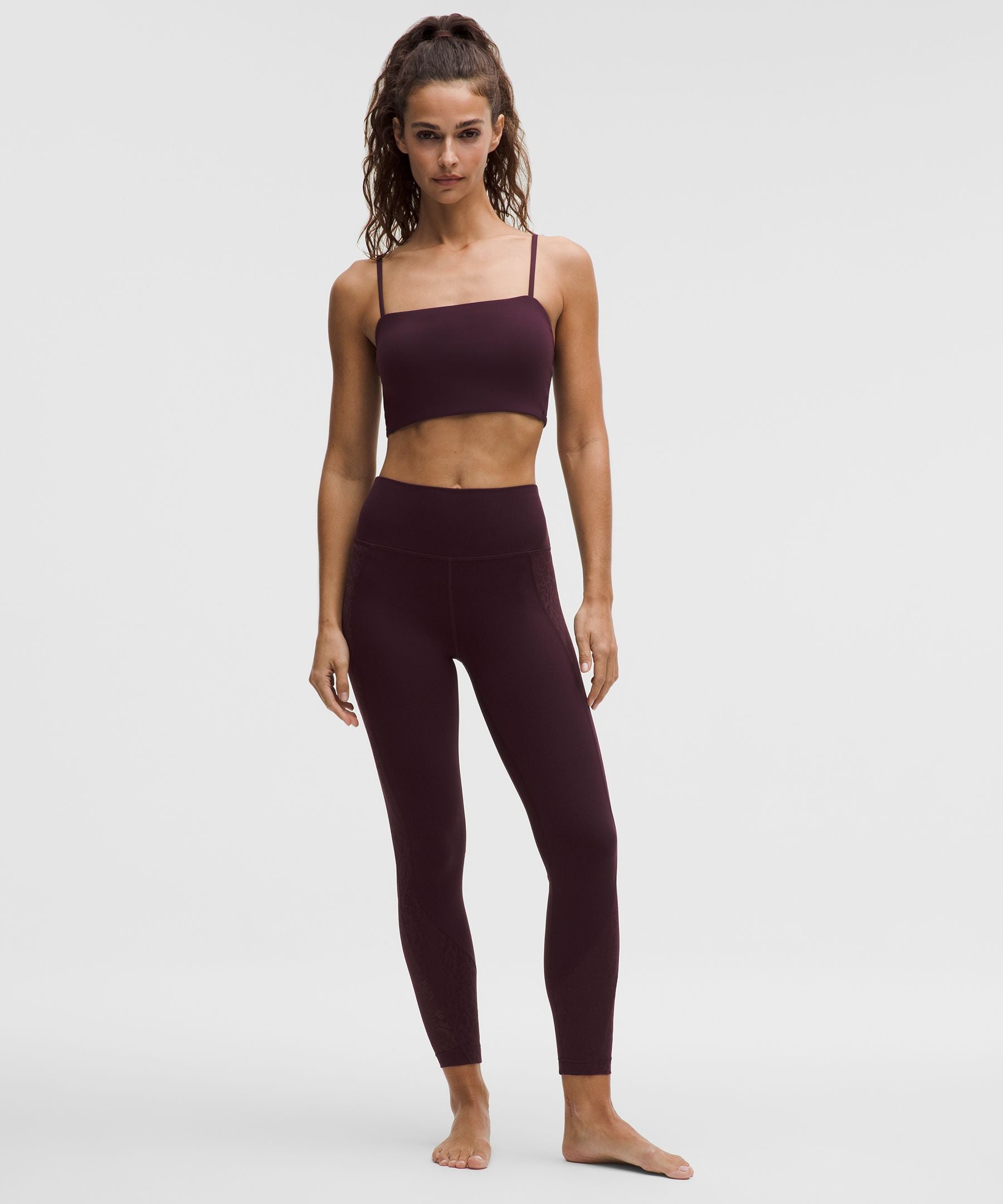 Lululemon Nulu Paisley Lace-Back Yoga Bra *Light Support, B/C Cup