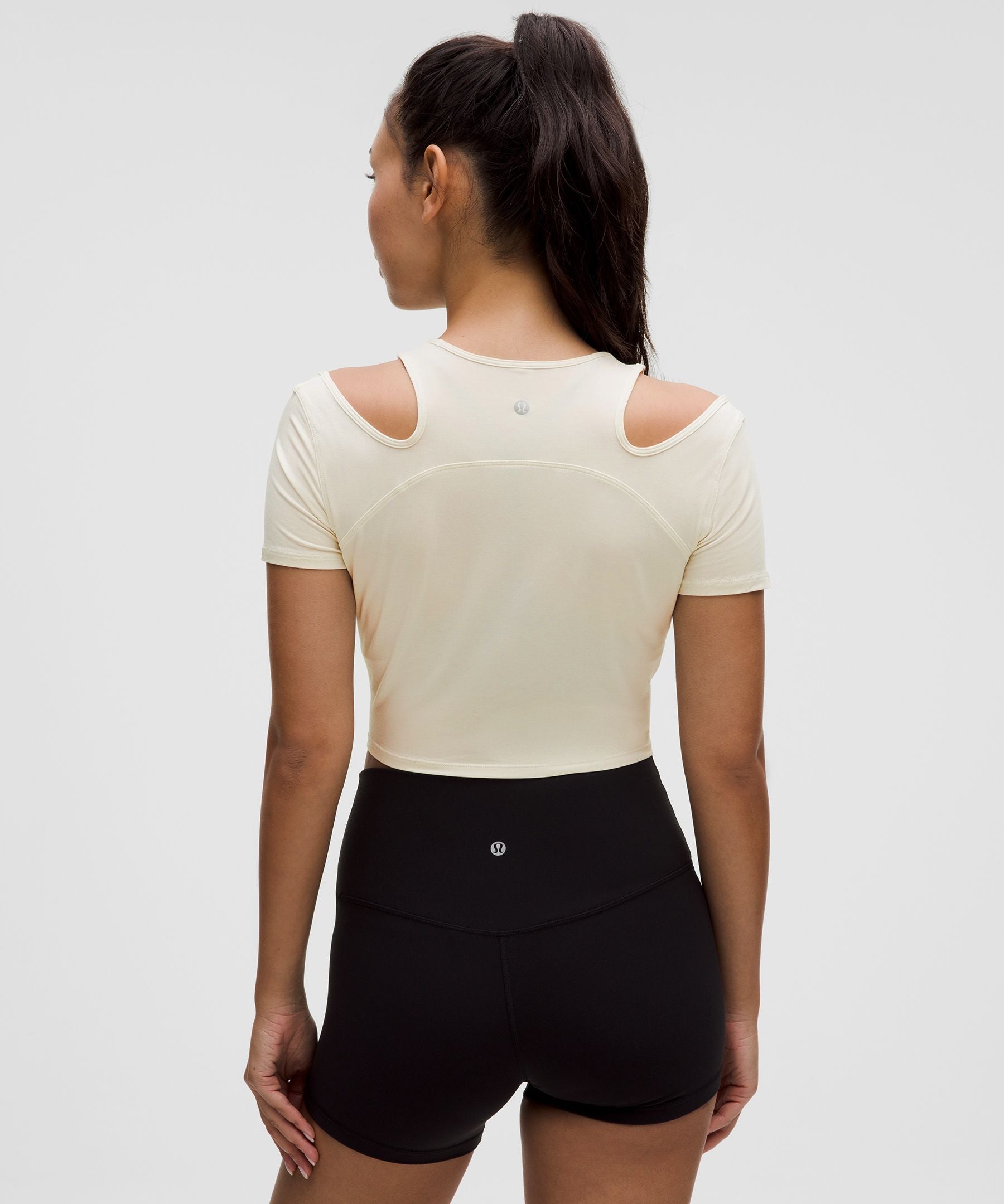 Lululemon Women's Shoulder Cut-Out Yoga T-Shirt