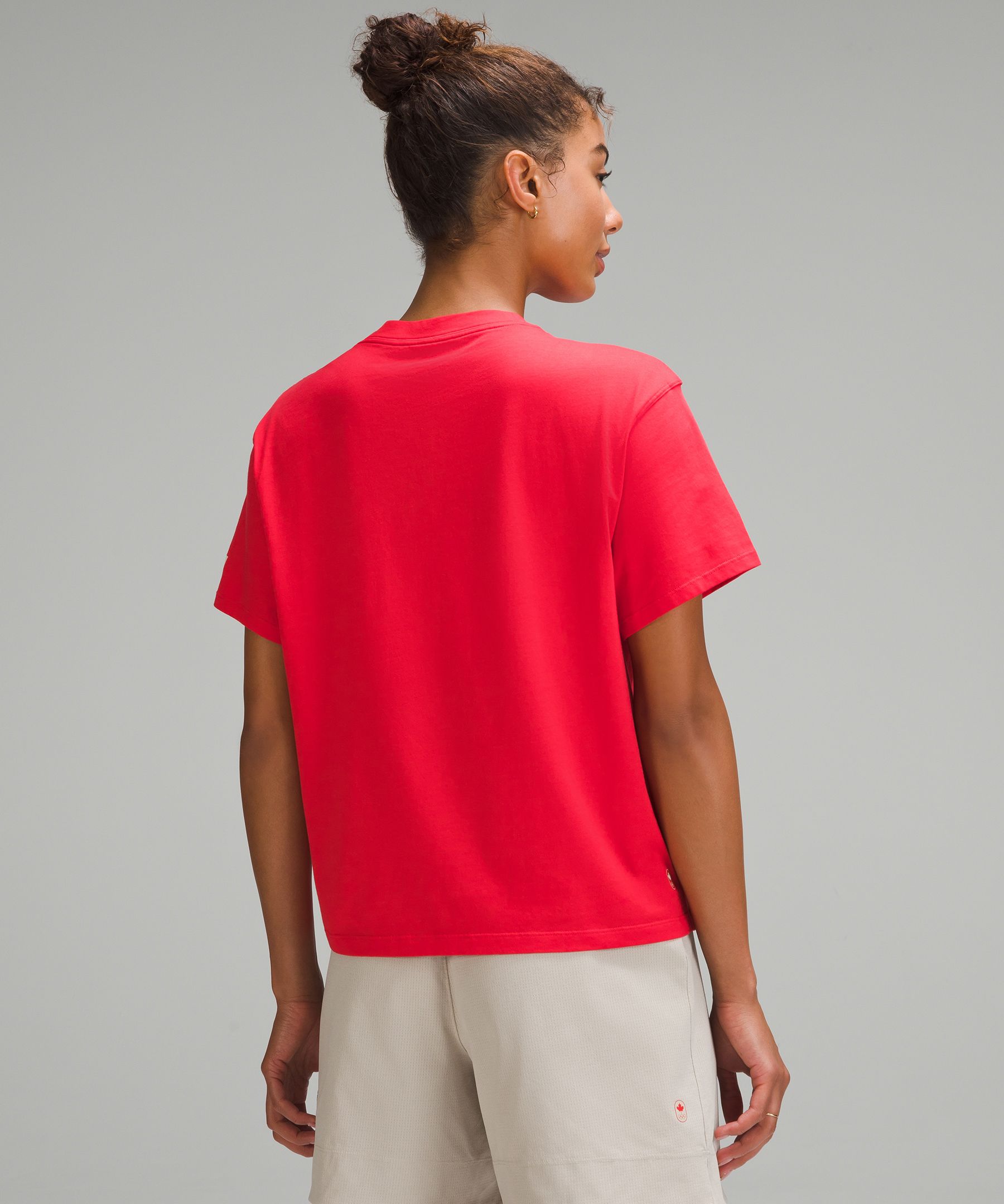 Lululemon Women's Team Canada Women's Cotton Jersey T-Shirt *COC Logo