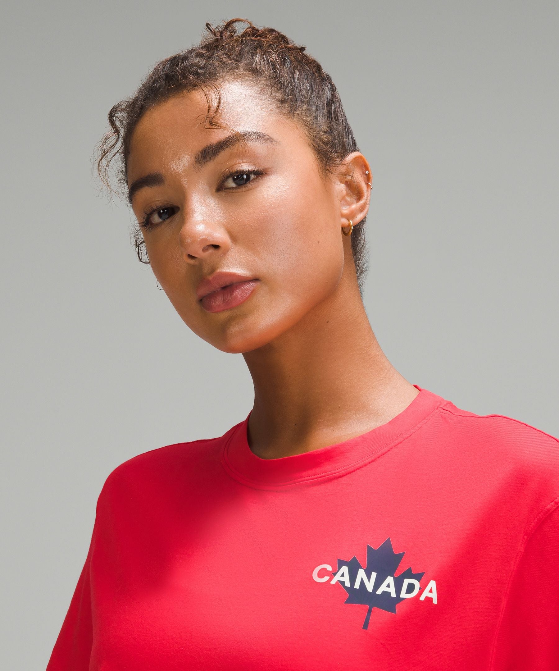 Lululemon Women's Team Canada Women's Cotton Jersey T-Shirt *COC Logo