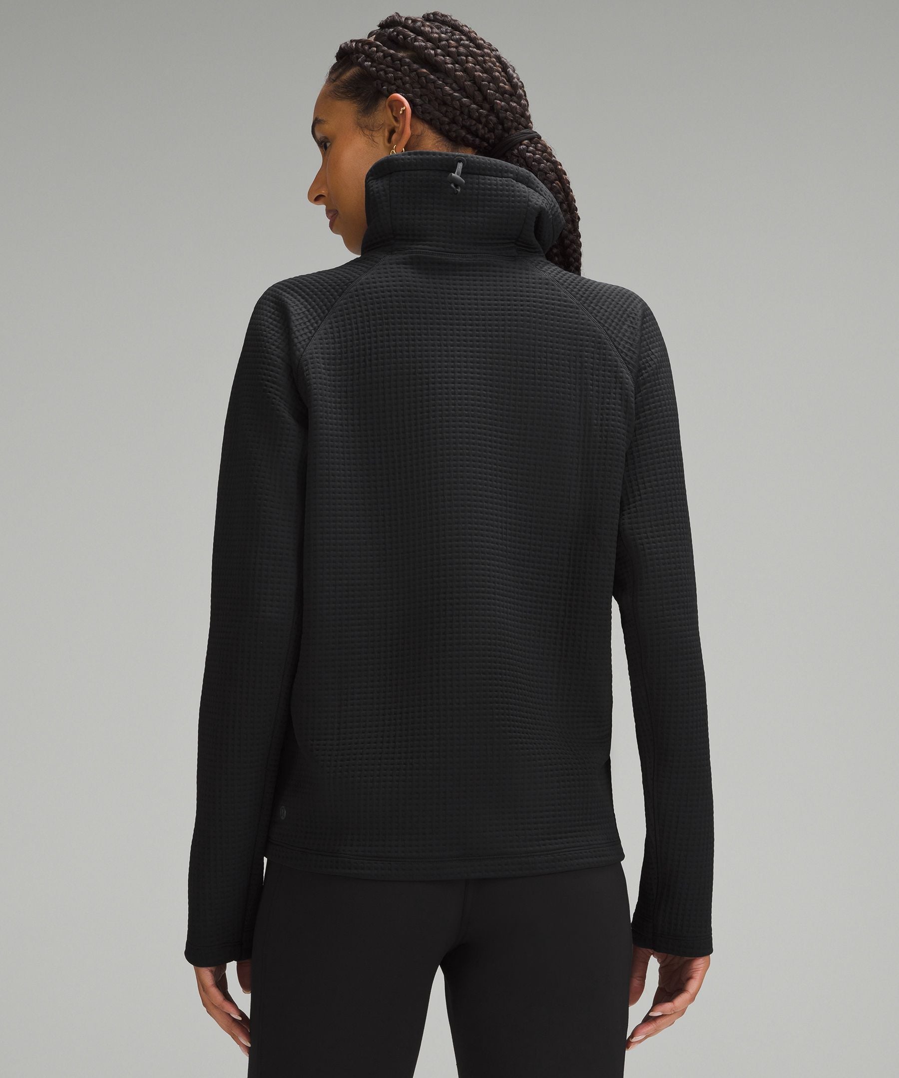 Lululemon Women's Waffle-Knit Funnel-Neck Long-Sleeve Shirt
