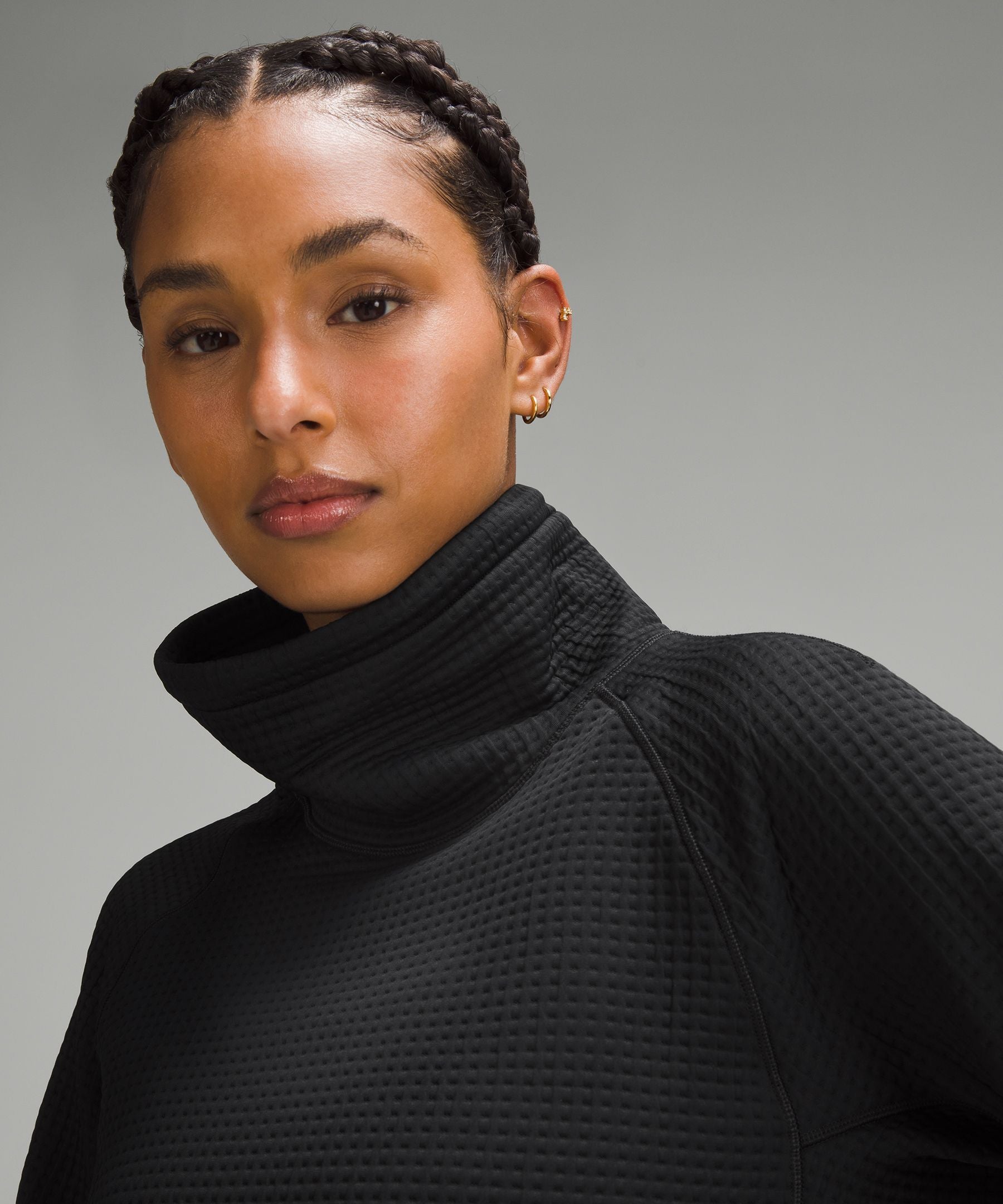 Lululemon Women's Waffle-Knit Funnel-Neck Long-Sleeve Shirt