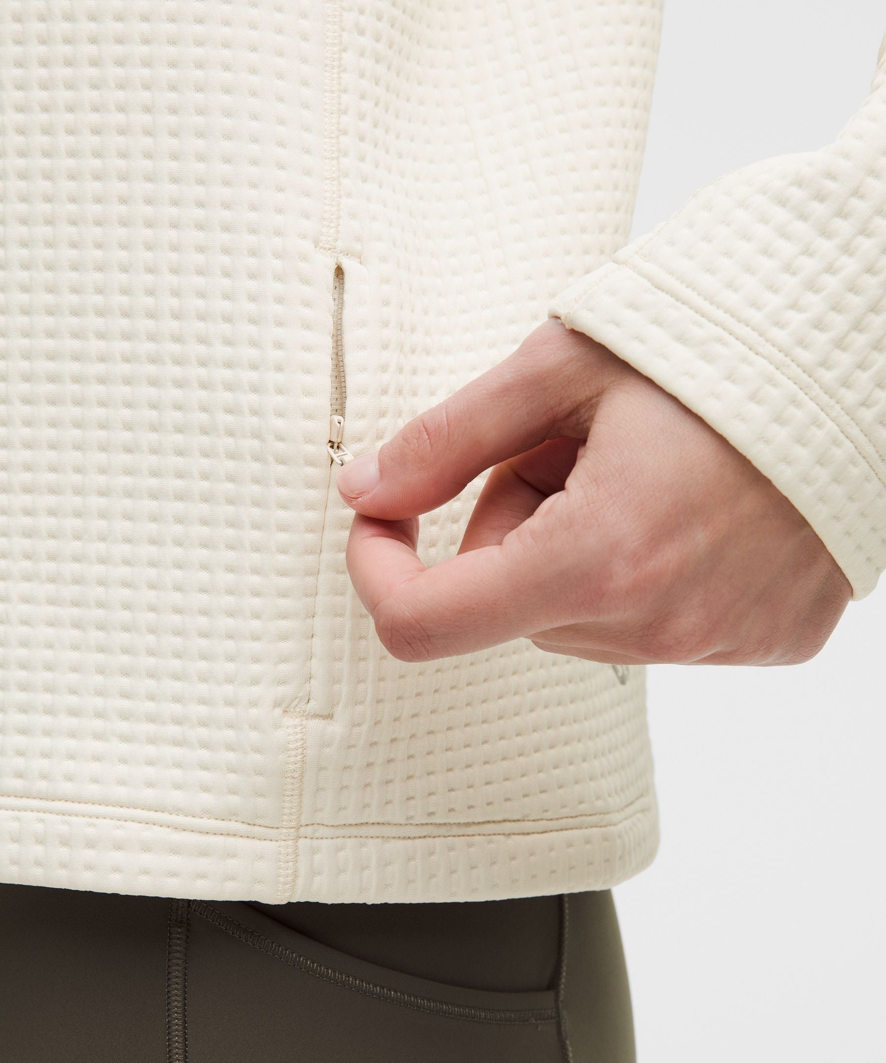 Lululemon Women's Waffle-Knit Funnel-Neck Long-Sleeve Shirt