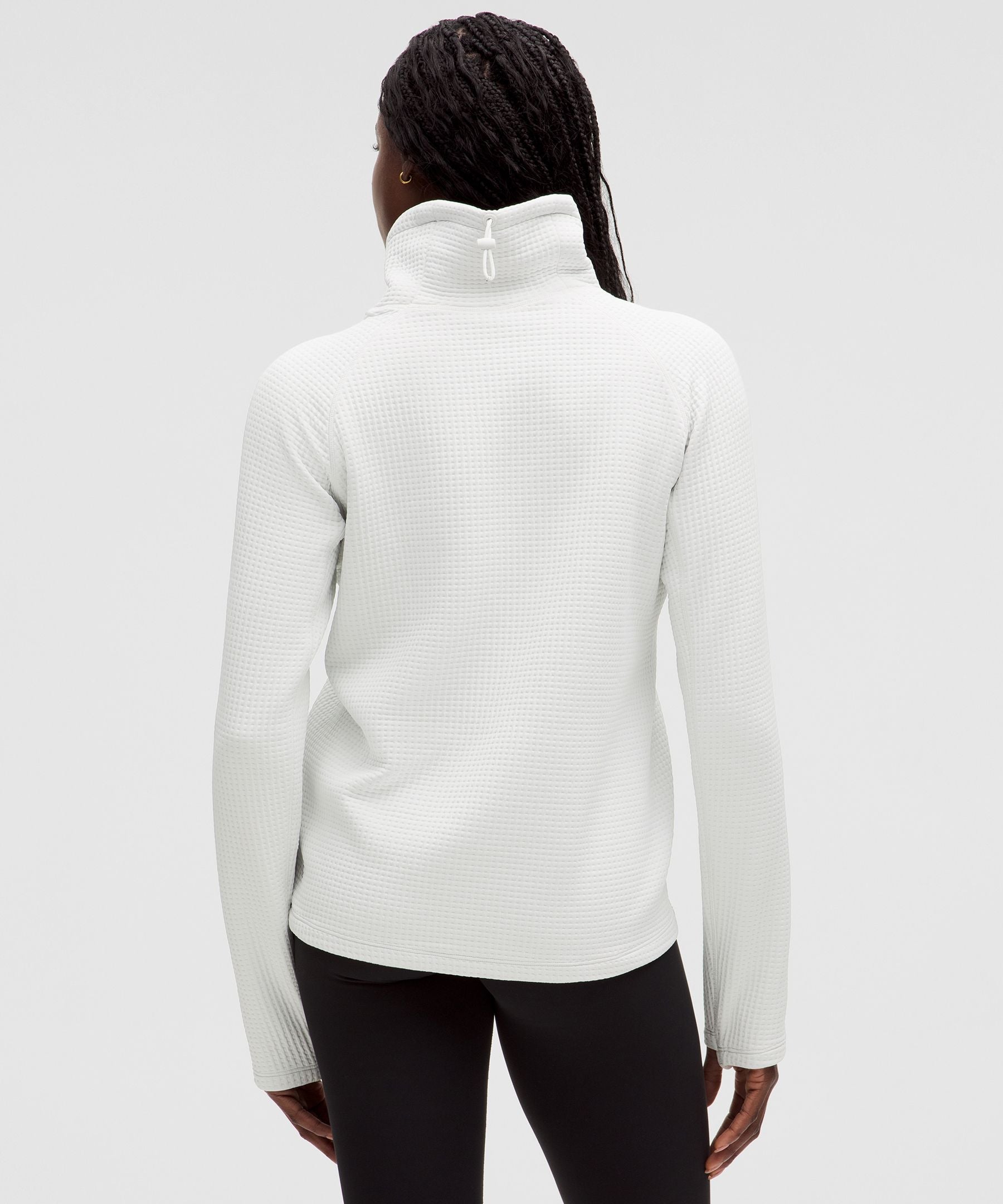 Lululemon Women's Waffle-Knit Funnel-Neck Long-Sleeve Shirt